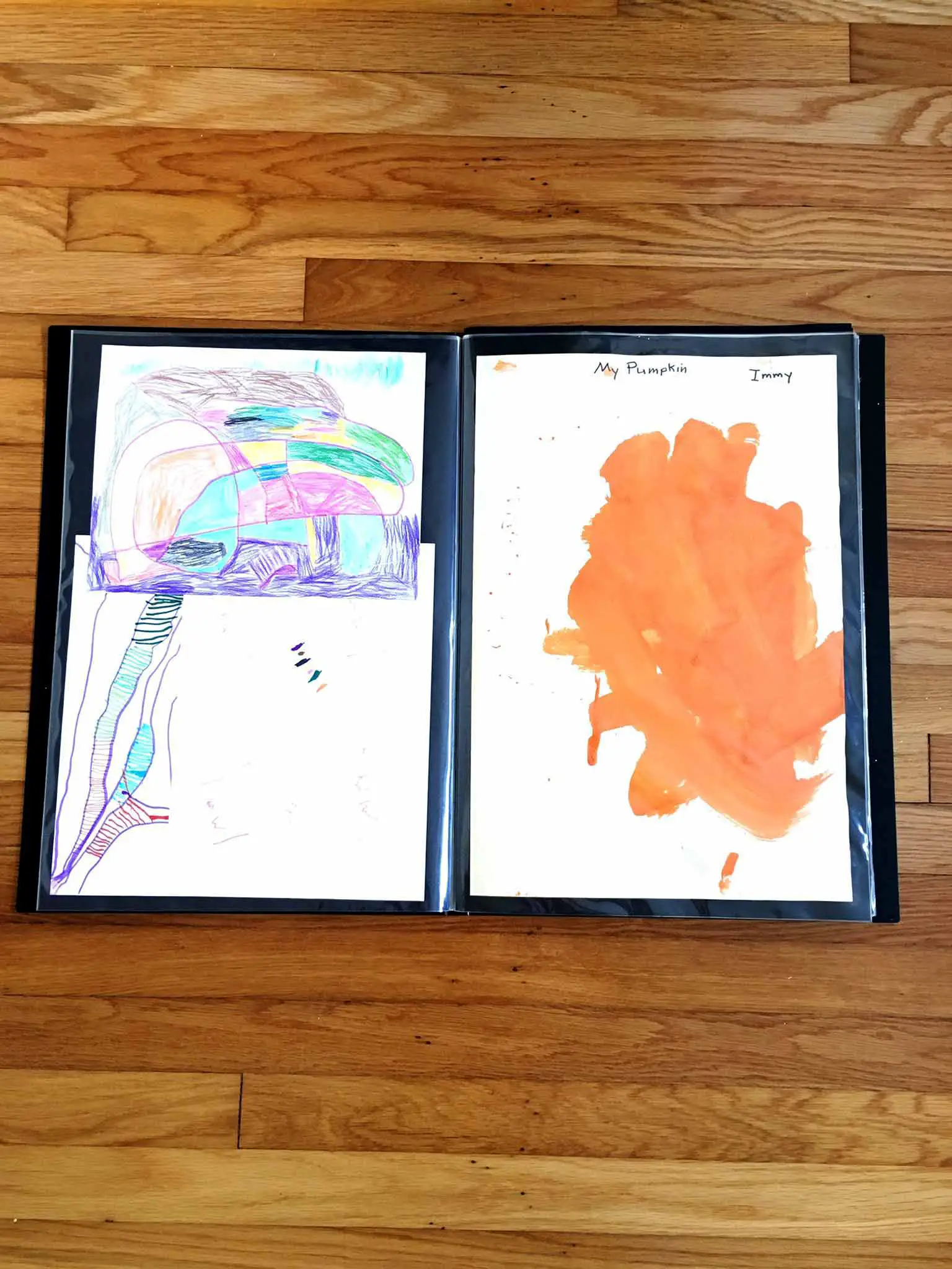 Art portfolio - 4 simple steps to keeping your kids' artwork organized - That Homebird Life Blog