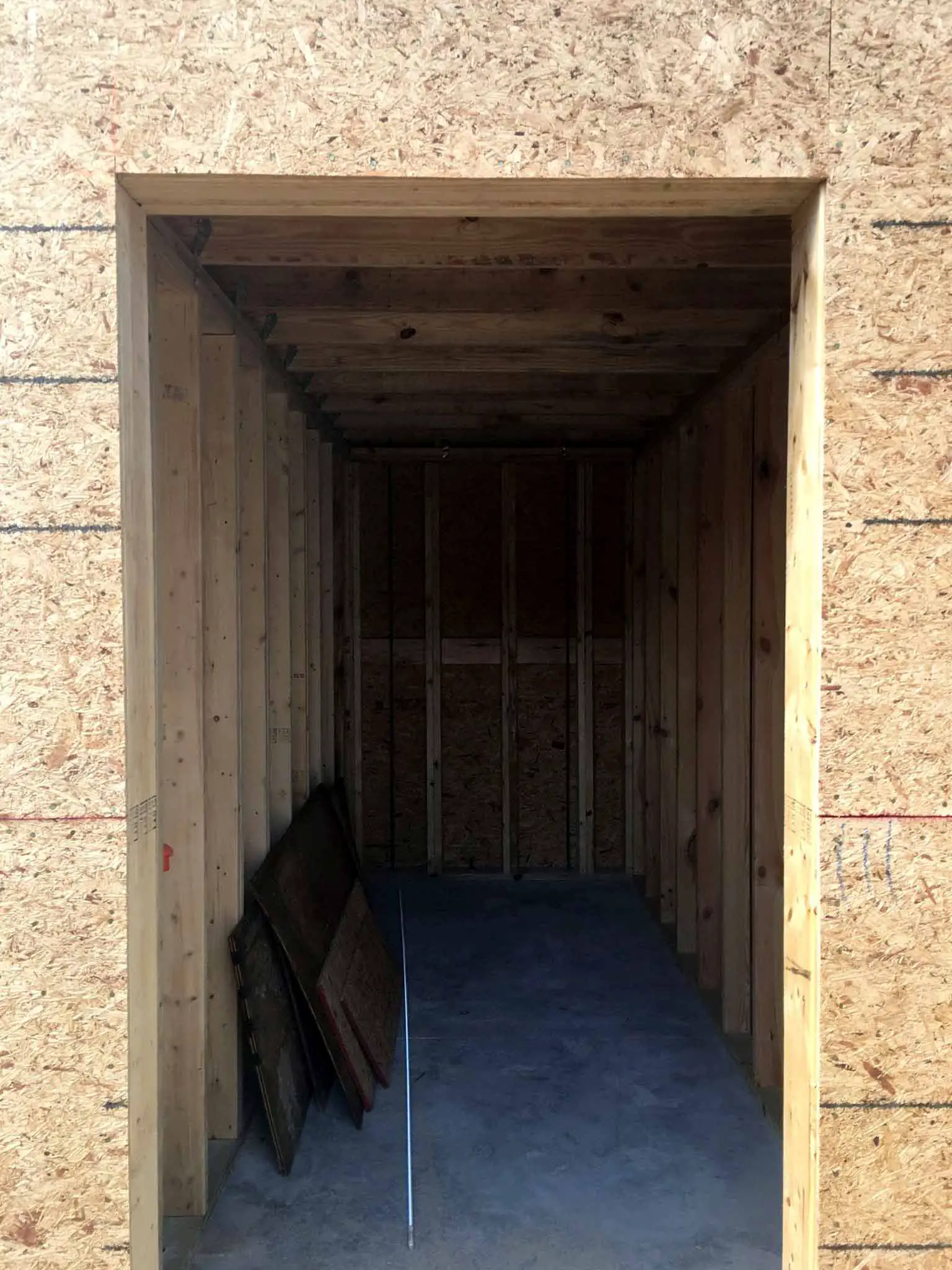 Storage room - guest house construction progress - That Homebird Life Blog
