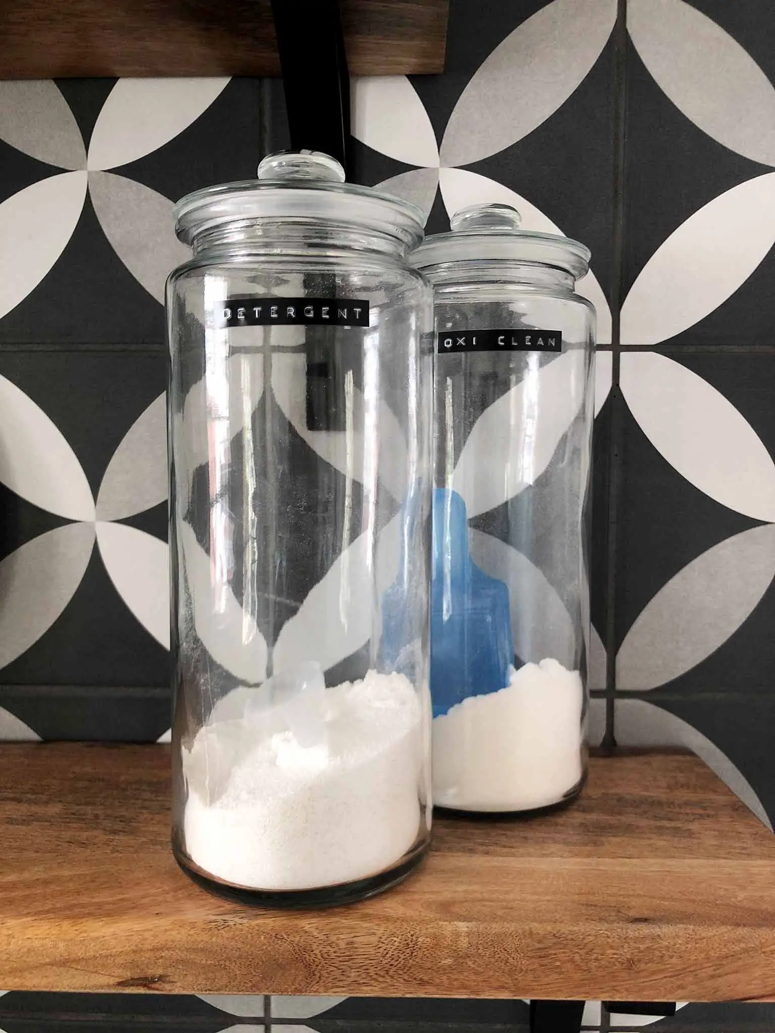 Using a label maker to organize your laundry detergent - That Homebird Life Blog