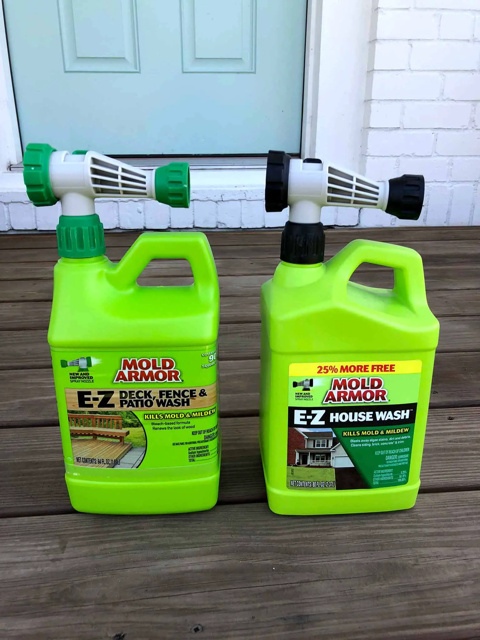 Mold armor deck and house wash - front porch fall makeover reveal - That Homebird Life Blog