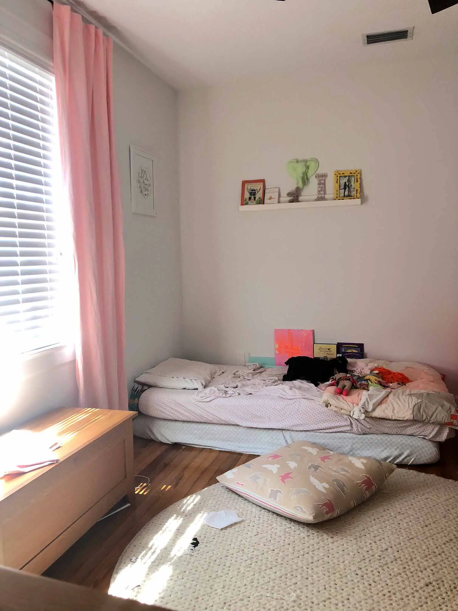 Girls' Bedroom Before - Guest Participant of the One Room Challenge - That Homebird Life Blog