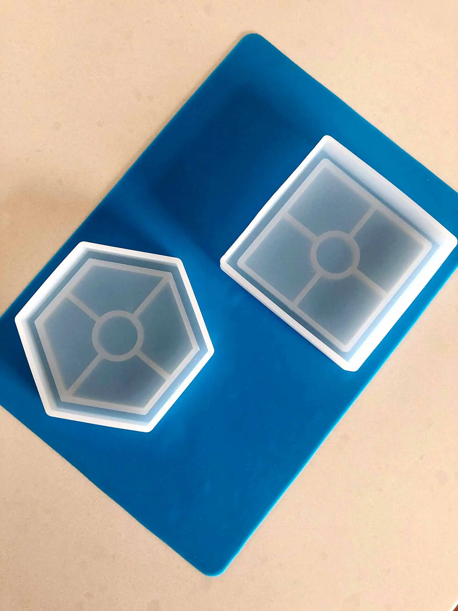 silicone coaster molds and mat