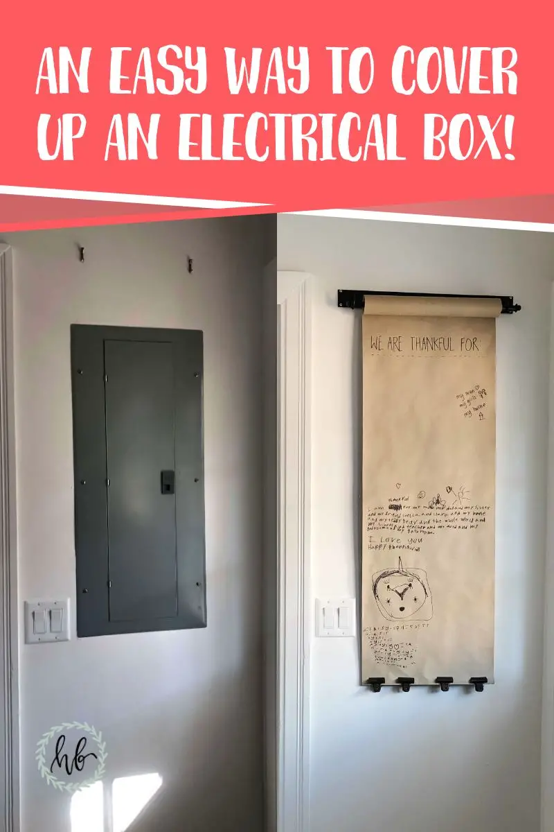 an easy way to cover up an electrical box