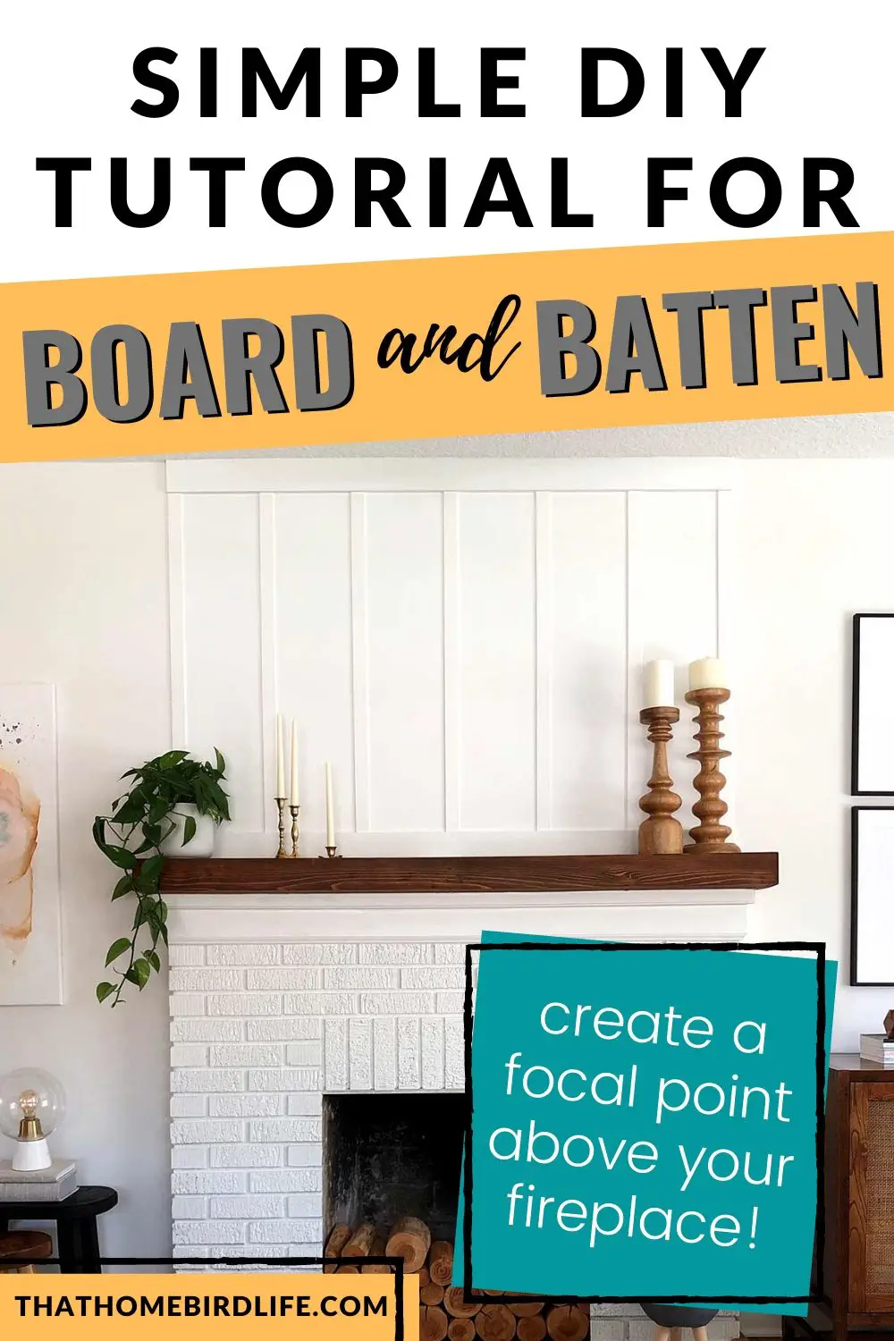 How to Install Board and Batten Above a Fireplace