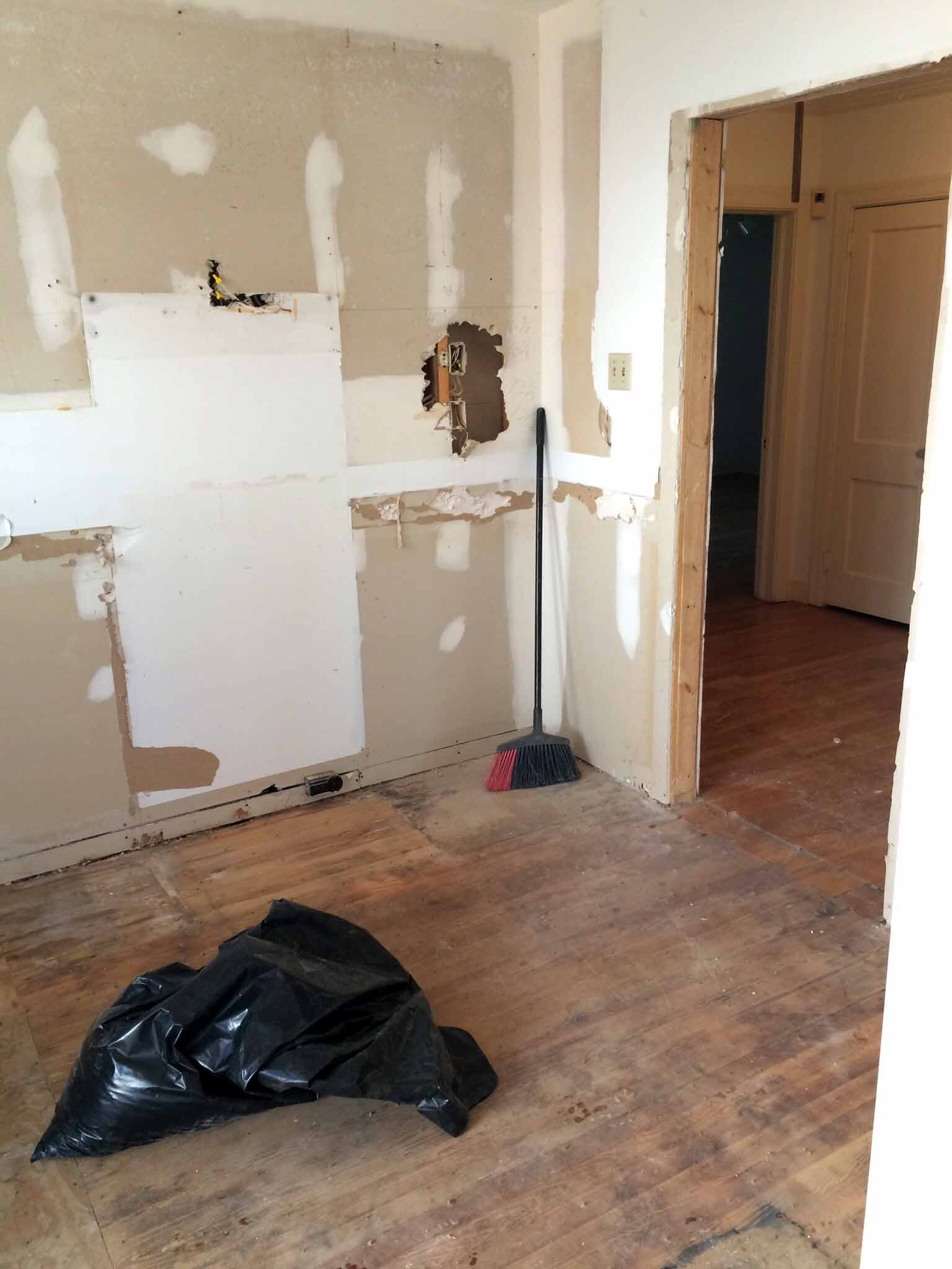 Mudroom/Laundry Room Renovation In Progress - That Homebird Life