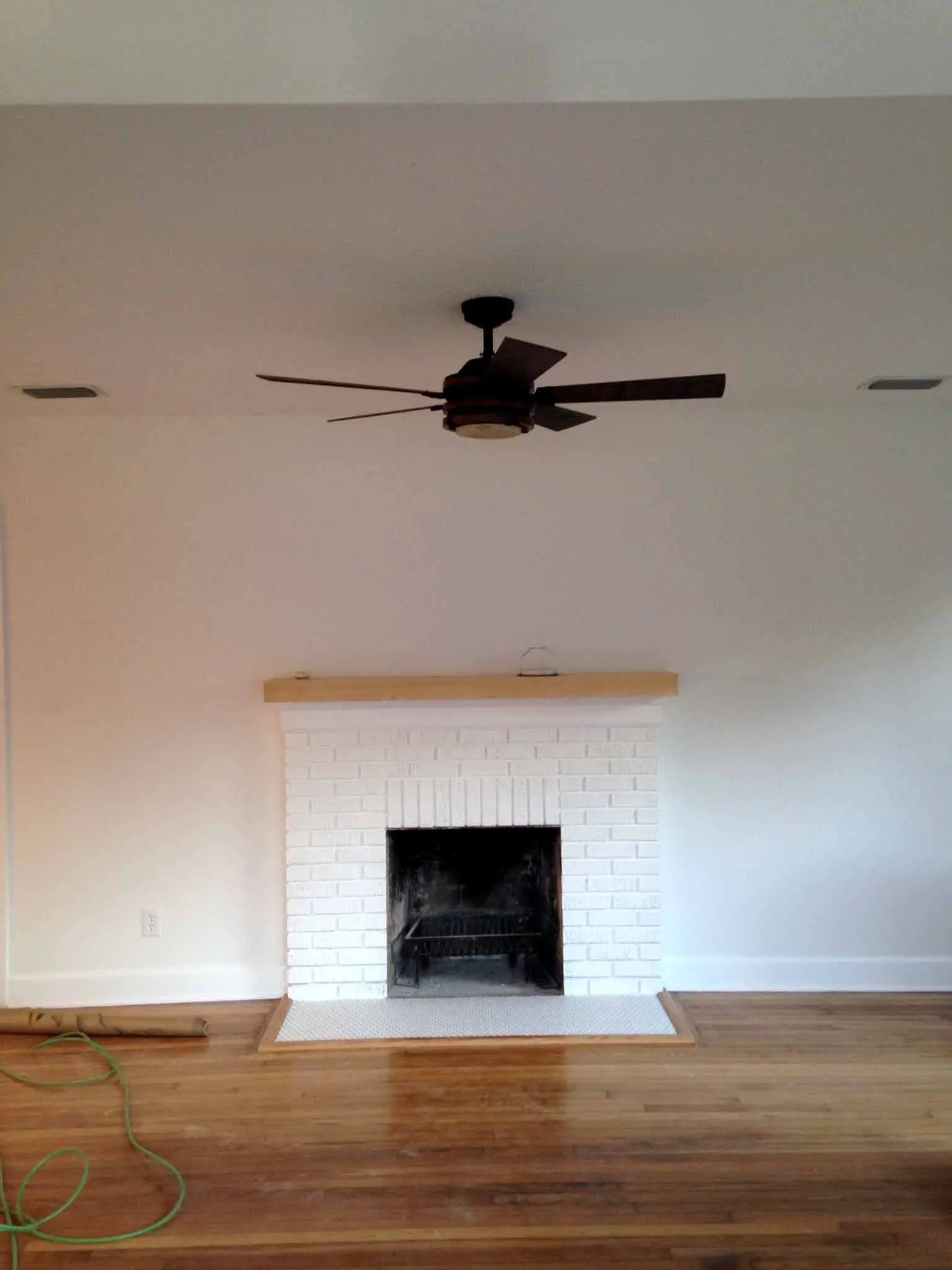 Fireplace Renovation In Progress - That Homebird Life
