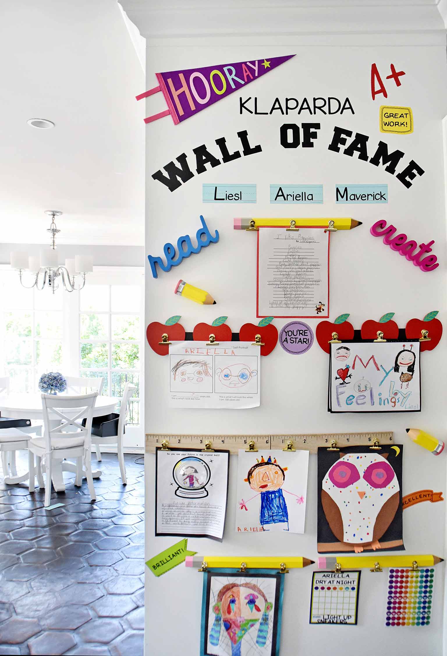 How to Organize Your Kids' Artwork and Keep it that Way!