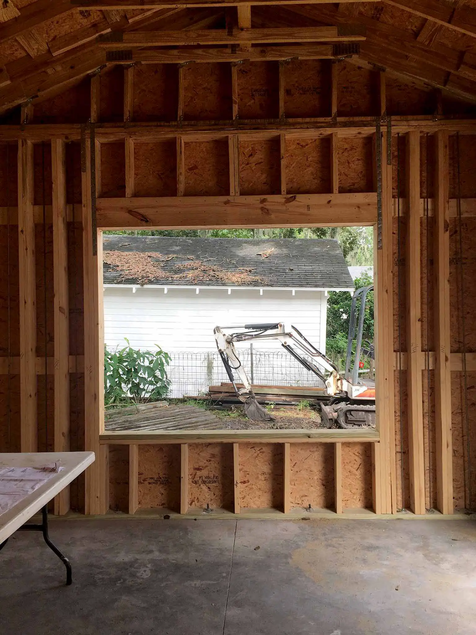 Big window - guest house construction progress - That Homebird Life Blog