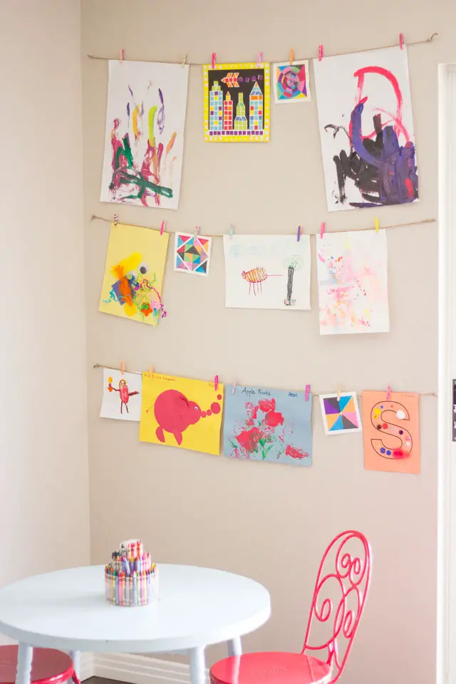 How to Organize Your Kids' Artwork and Keep it that Way!