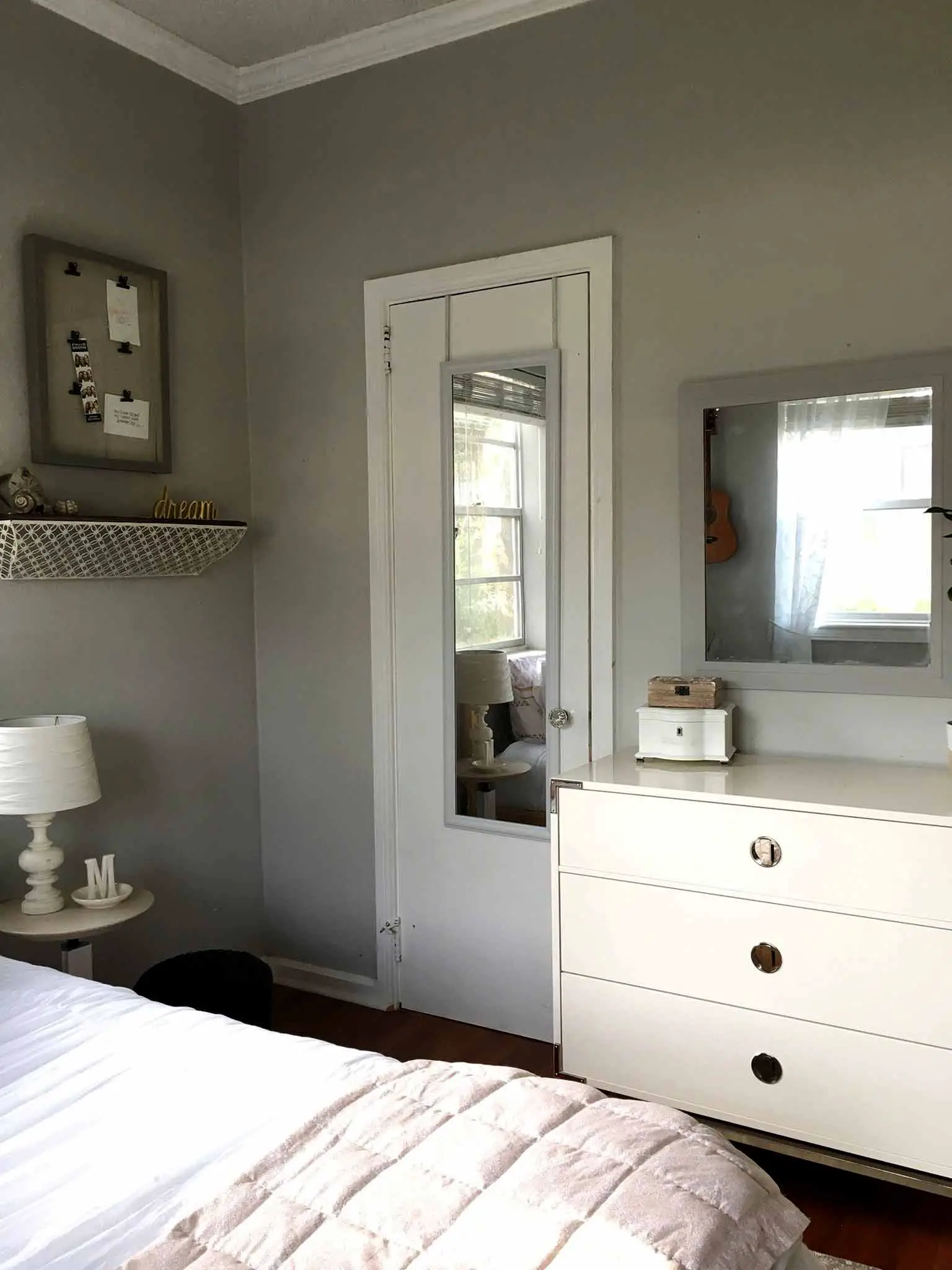 IKEA dresser with a mirror - modern boho tween bedroom - That Homebird Life Blog