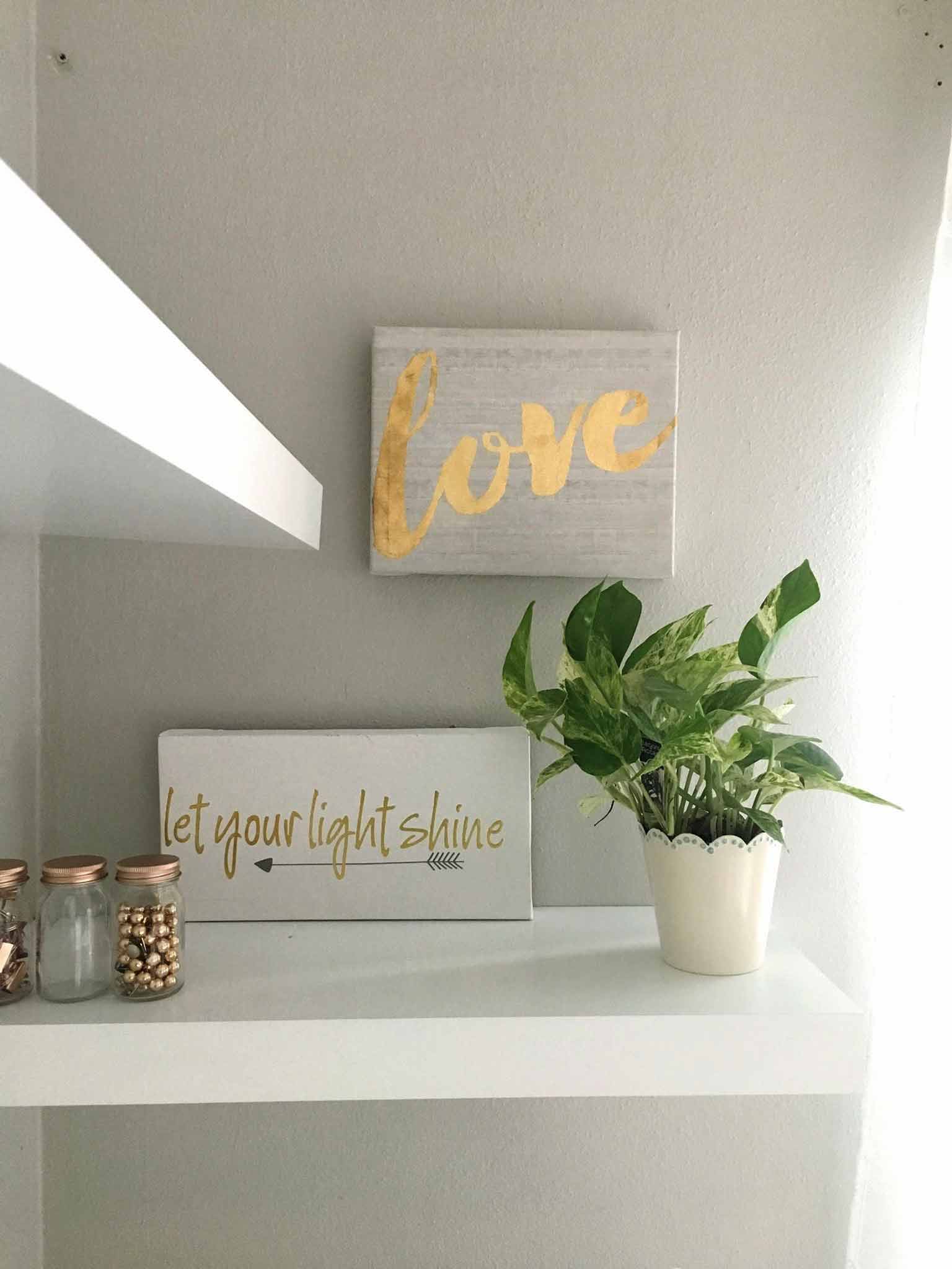 Floating shelves - modern boho tween bedroom - That Homebird Life Blog