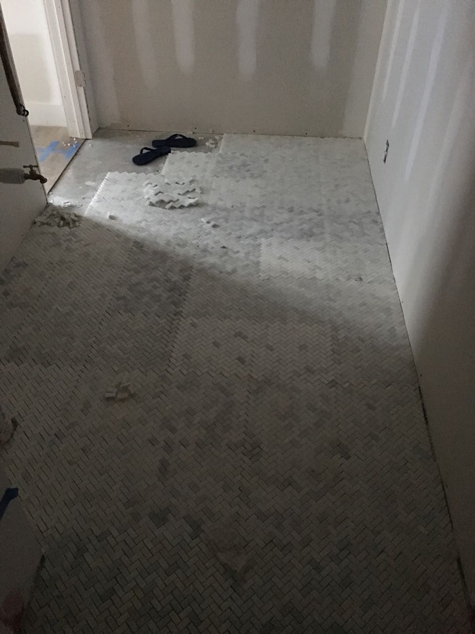 Guest House Progress: Flooring, Trim—and some Tile Drama