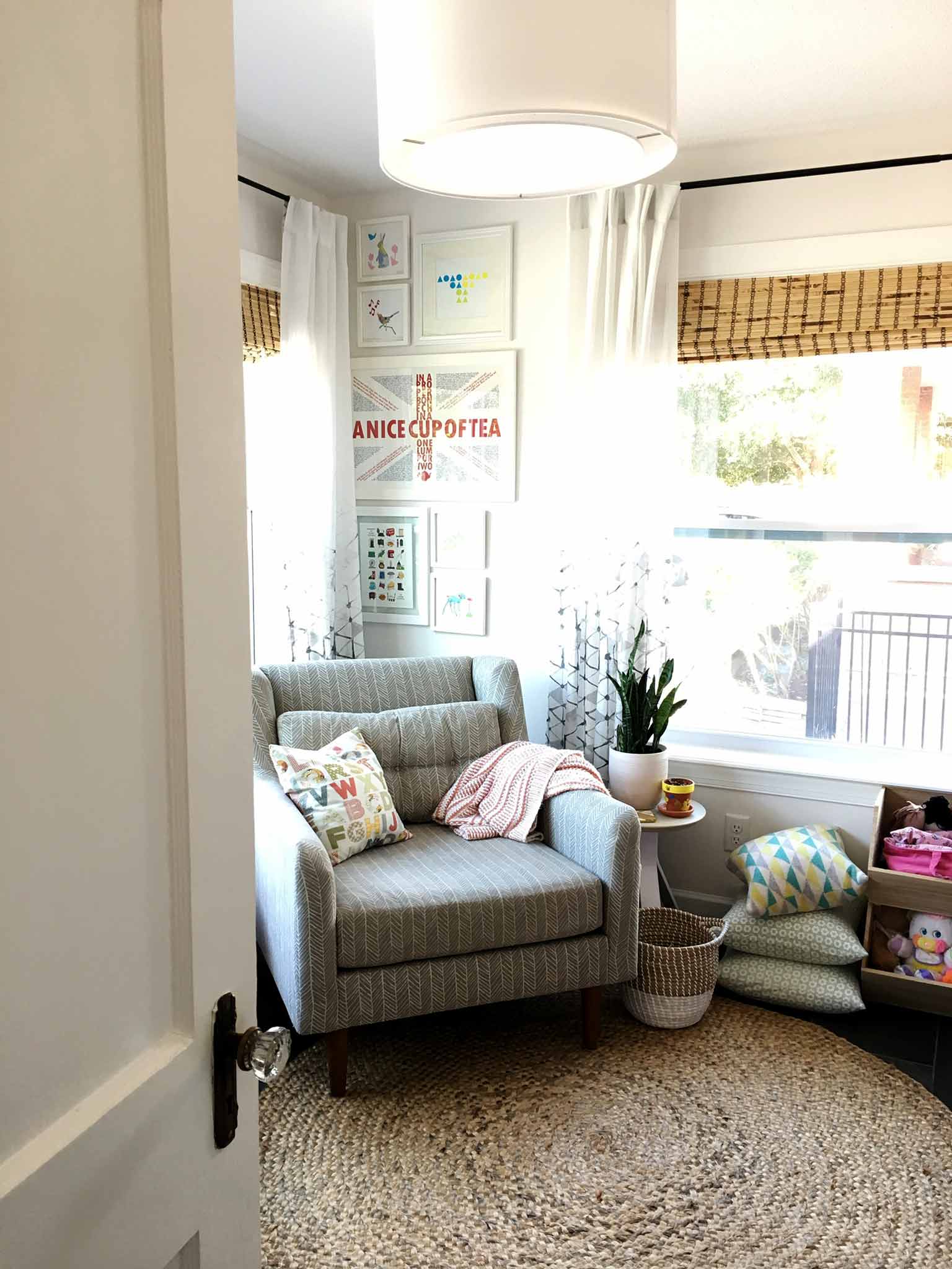 Kids reading nook - playroom house tour - That Homebird Life Blog