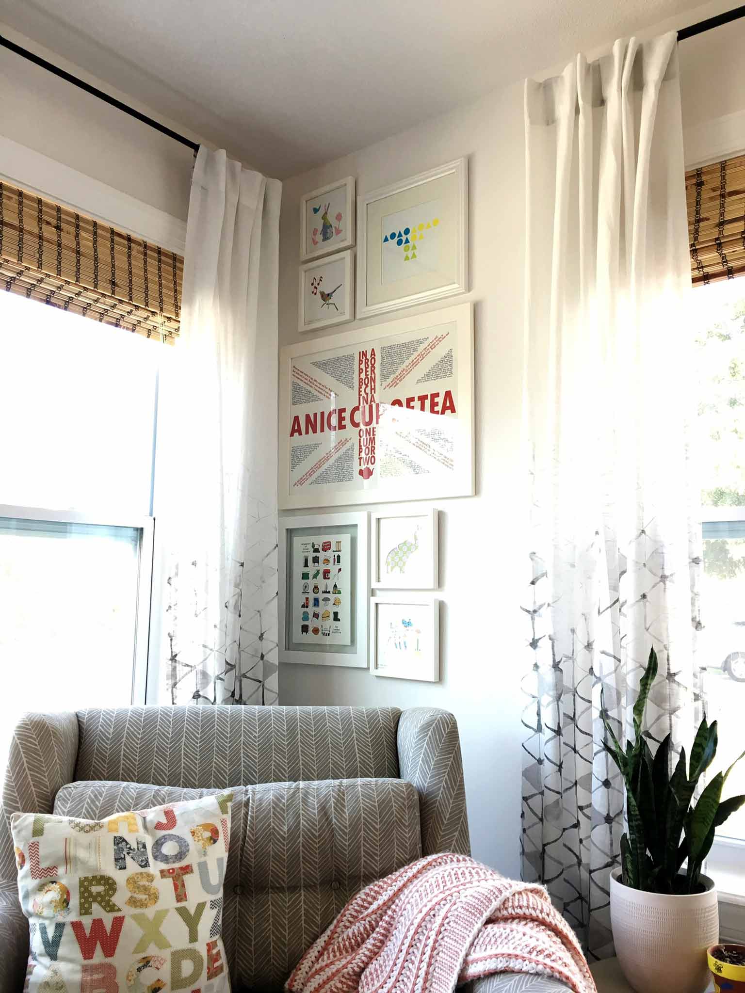 Gallery wall - playroom house tour - That Homebird Life Blog