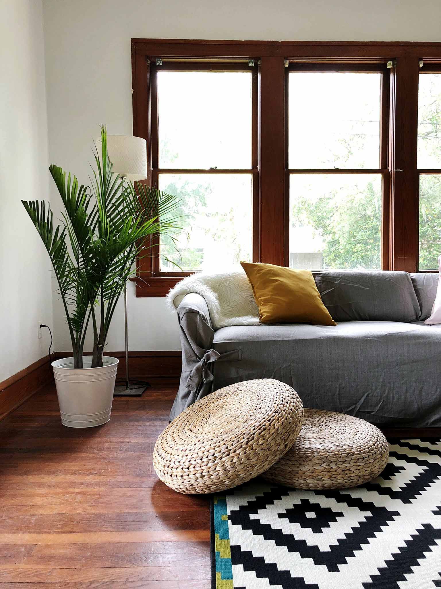 A Modern, Minimalist Living Room Makeover on a Budget