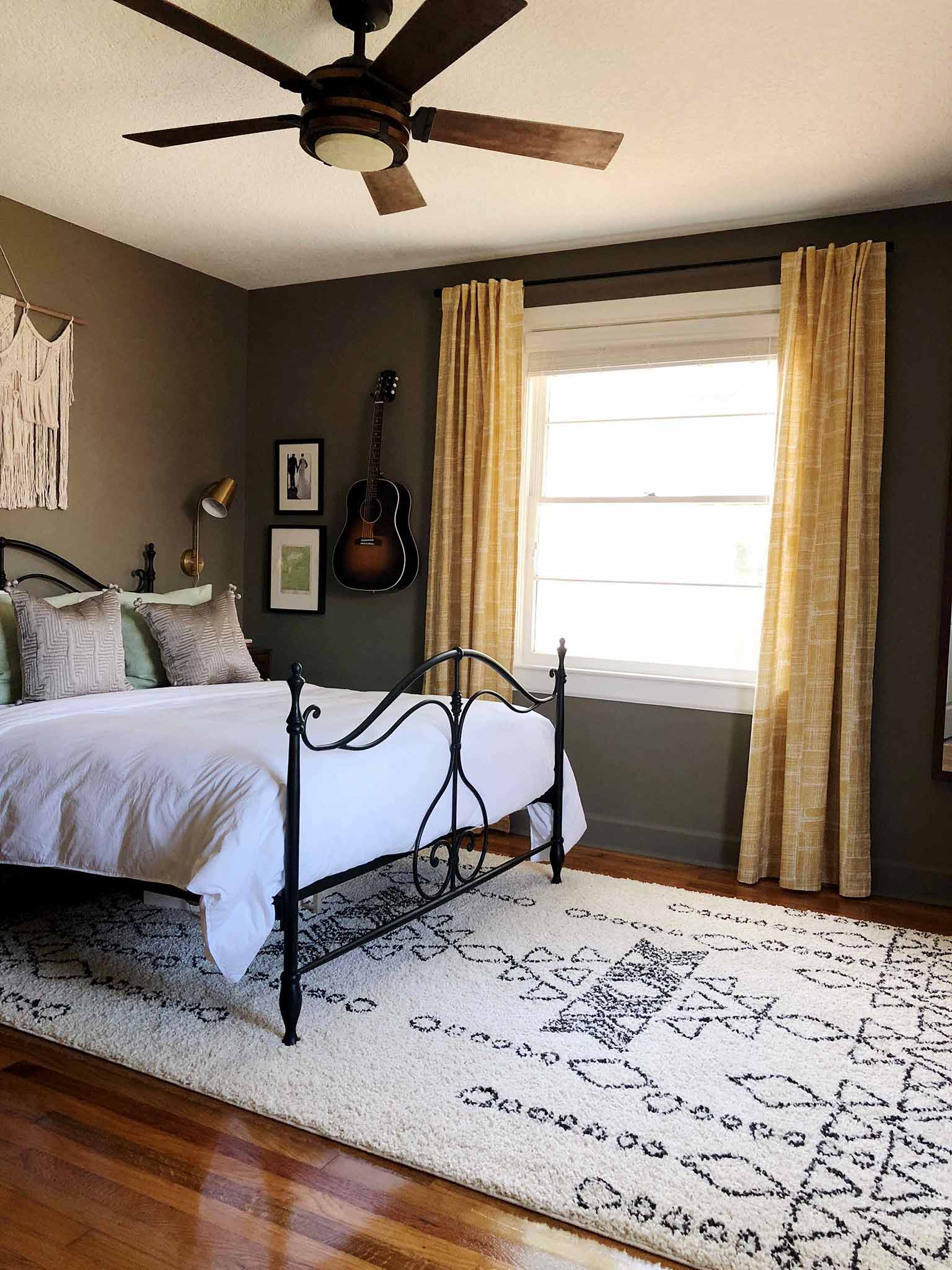 Mid Century Modern Boho Master Bedroom Reveal - The One Room Challenge - That Homebird Life Blog