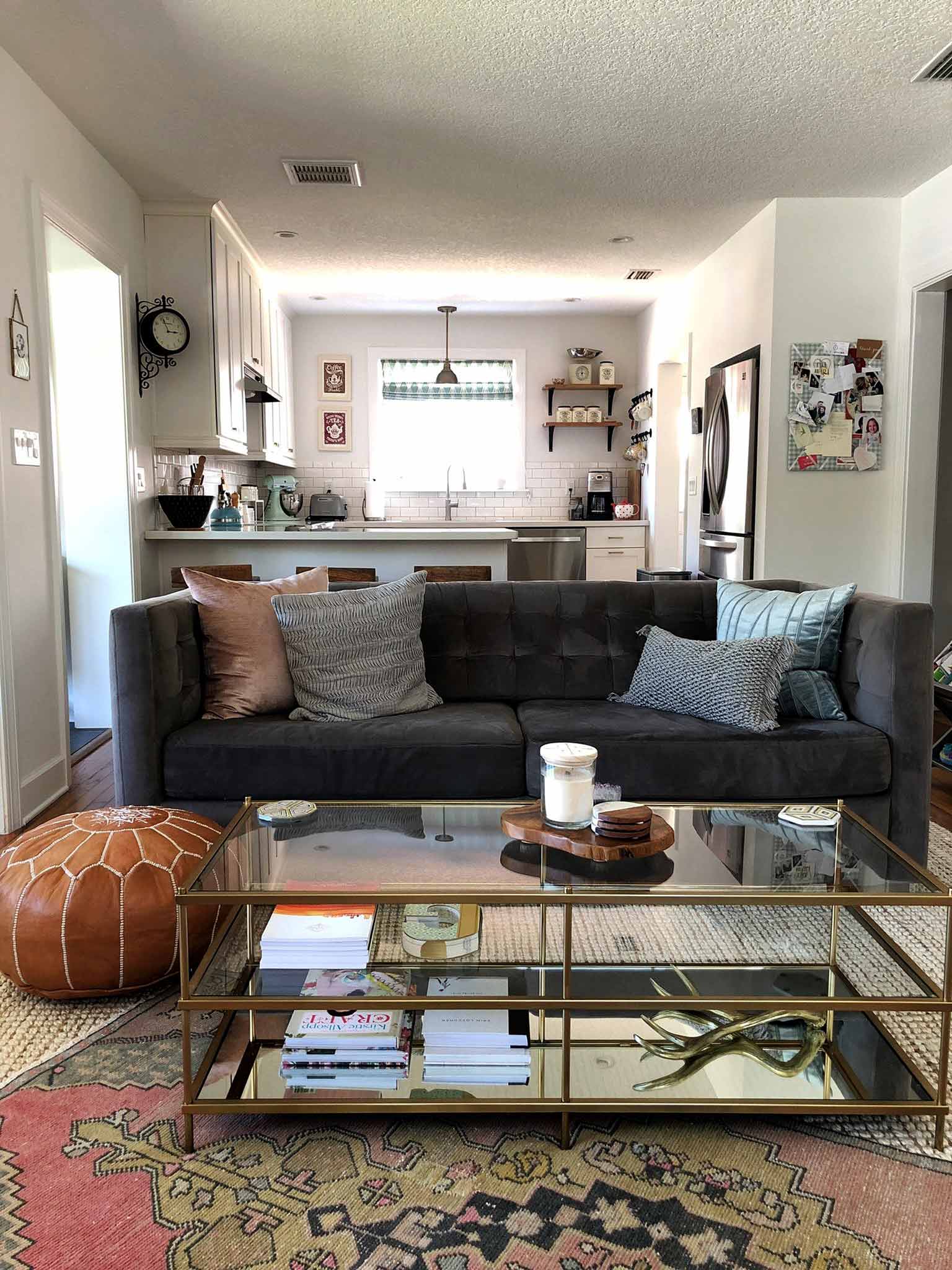 Layered and cozy living room - progress - That Homebird Life Blog