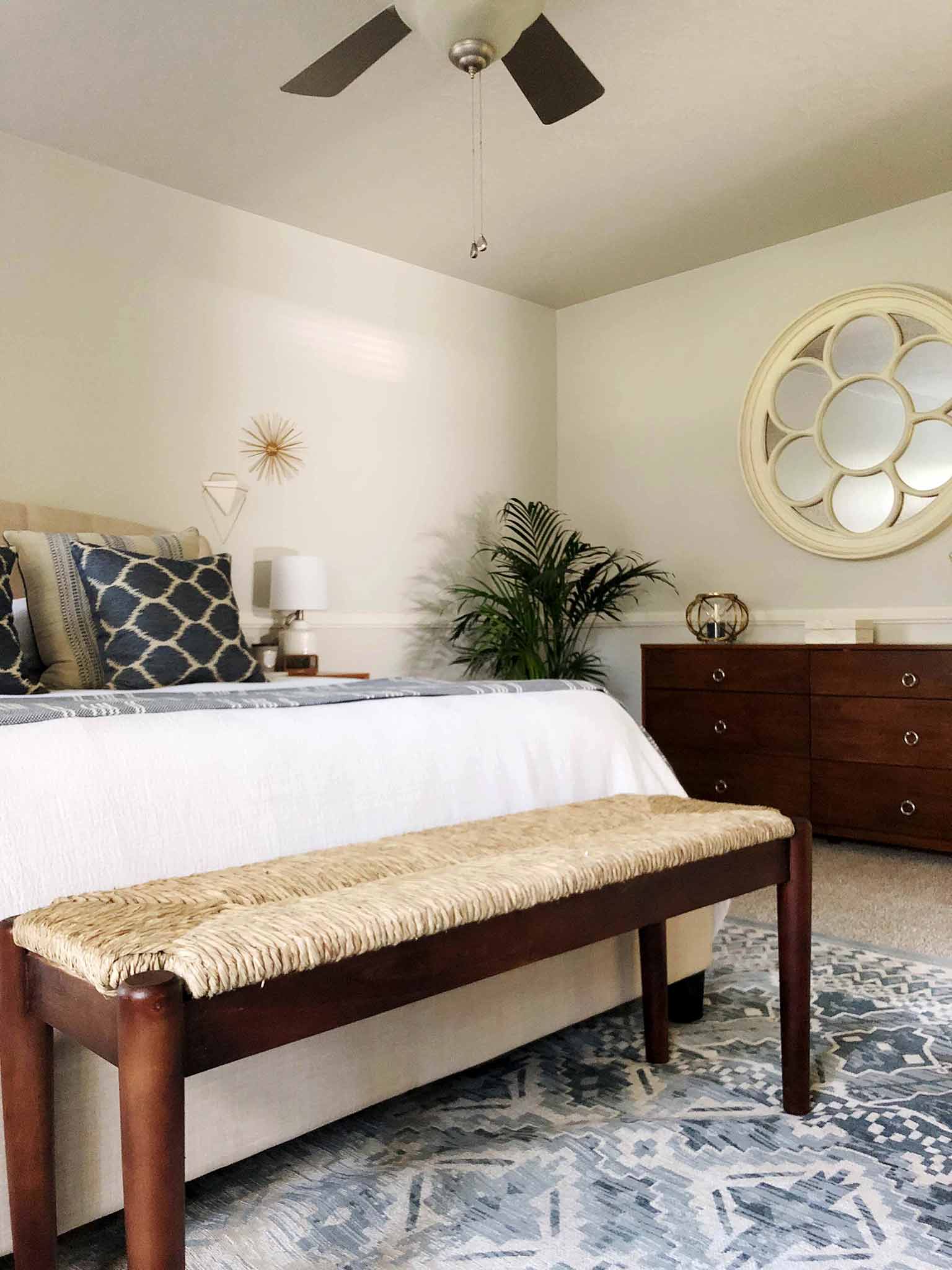 A Serene, Mid Century Modern, Coastal Style Master Bedroom Makeover