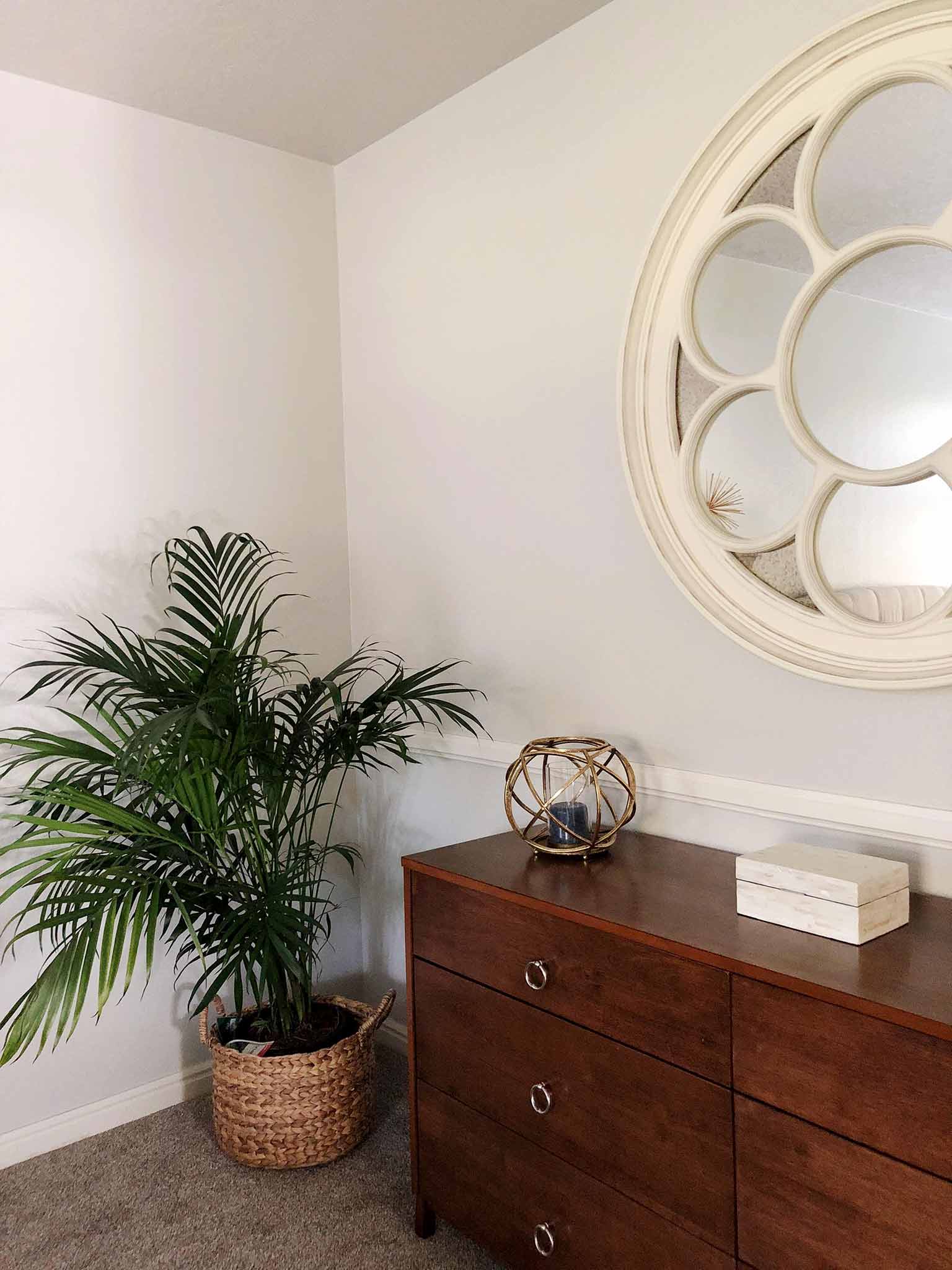 AFTER - Mid Century Modern, Coastal, Master Bedroom Makeover - That Homebird Life Blog