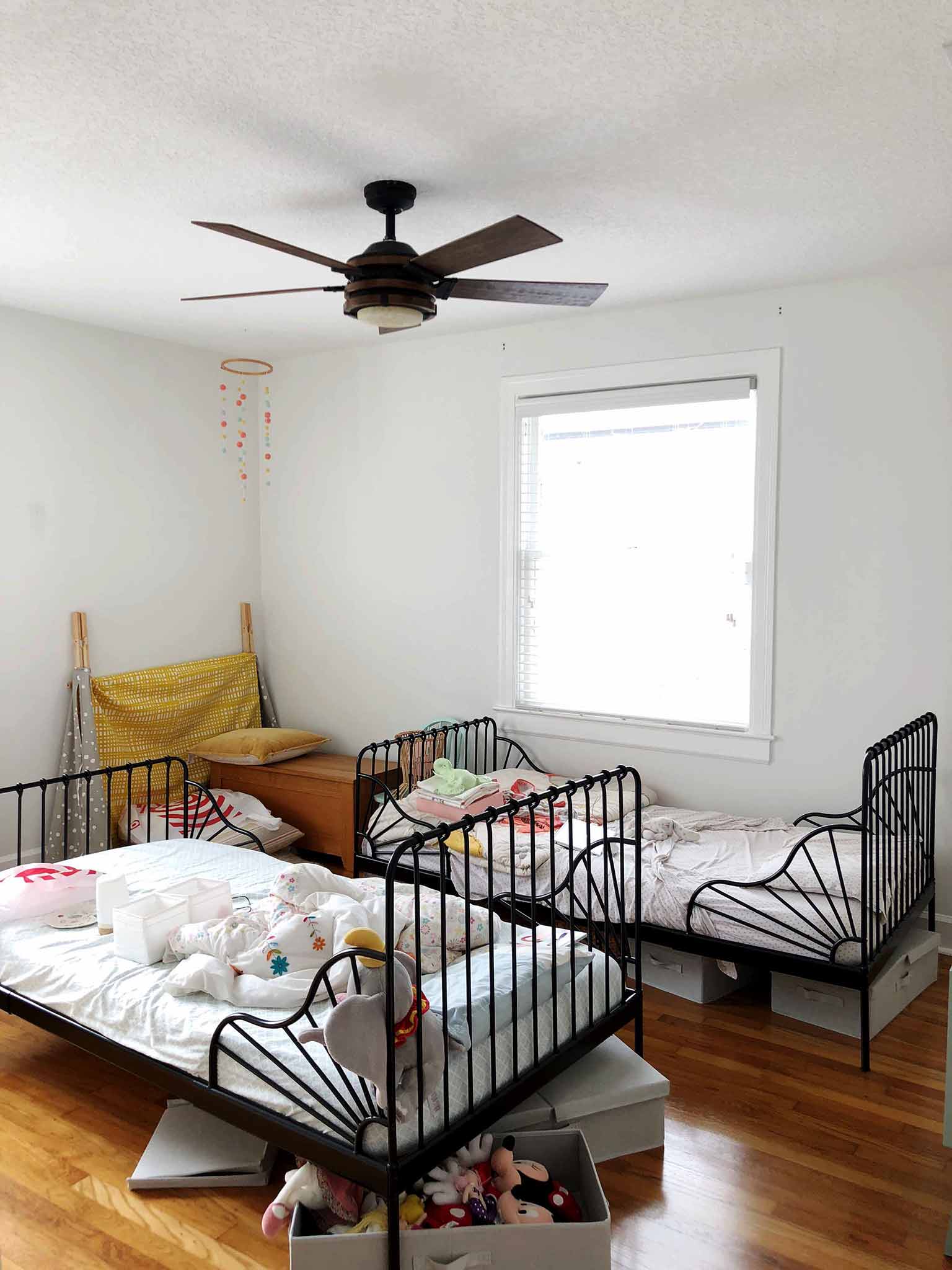 Girls' Bedroom Progress - Guest Participant of the One Room Challenge - That Homebird Life Blog