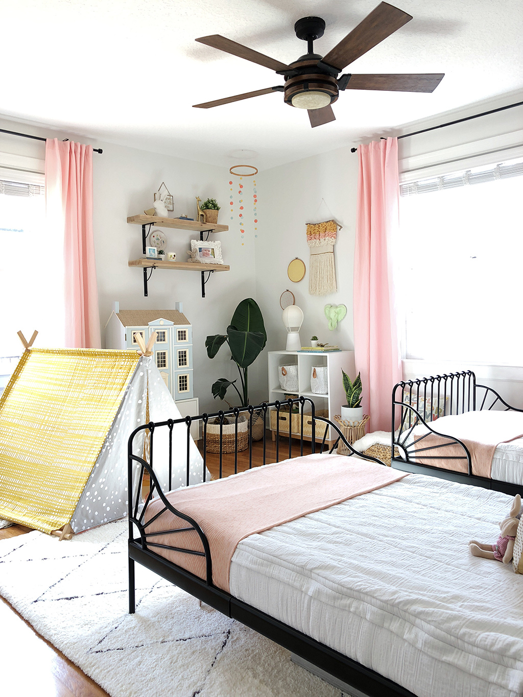 Girls' Bedroom Reveal: One Room Challenge Week Six!