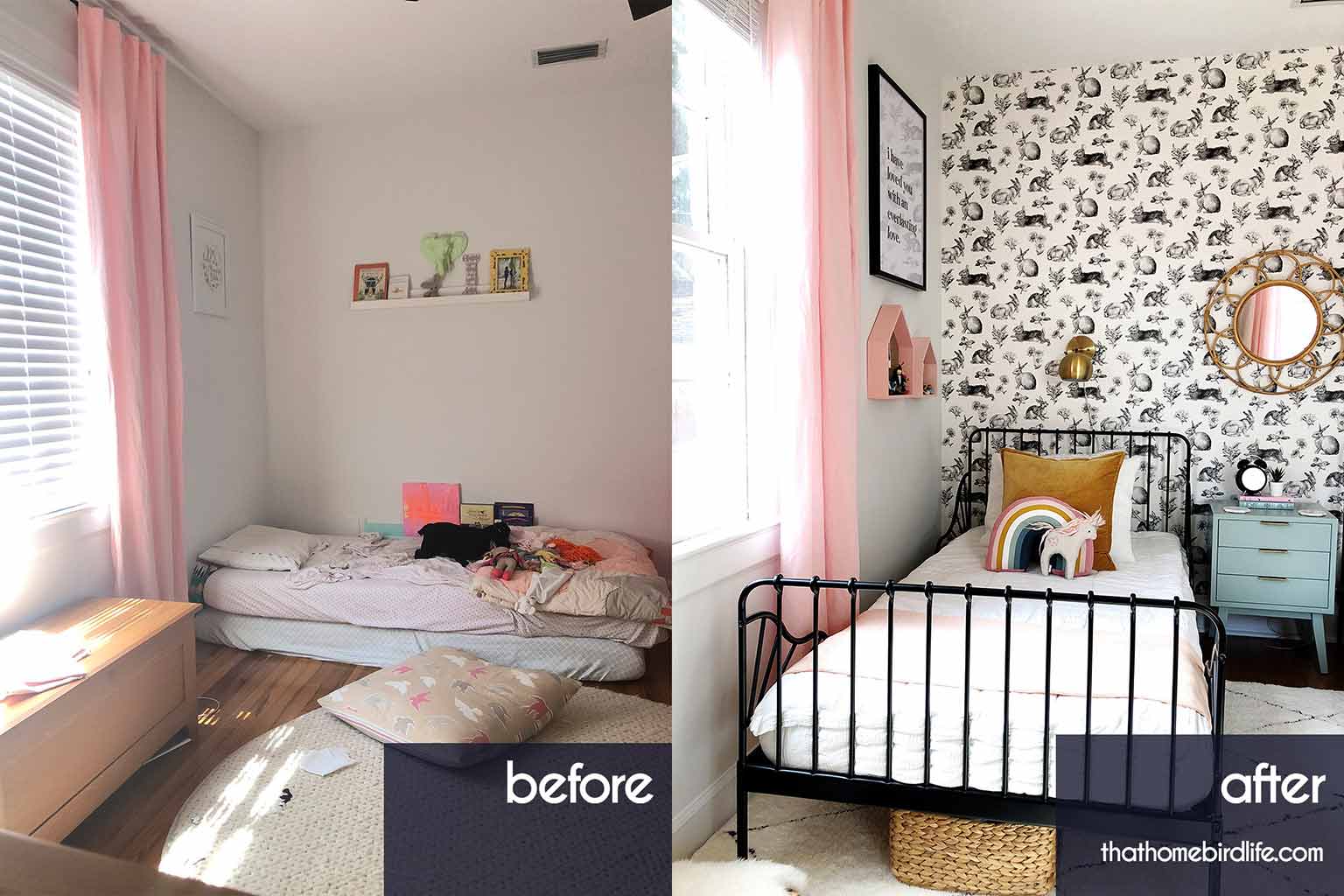 Girls' Bedroom Reveal: One Room Challenge Week Six!