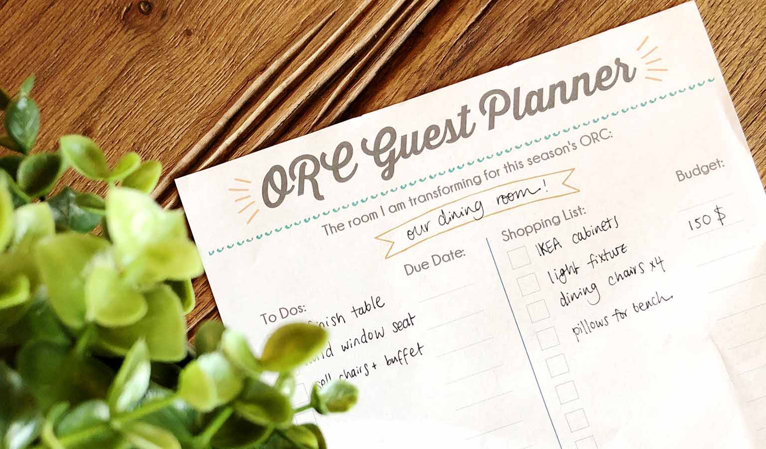 ORC guest participant planner