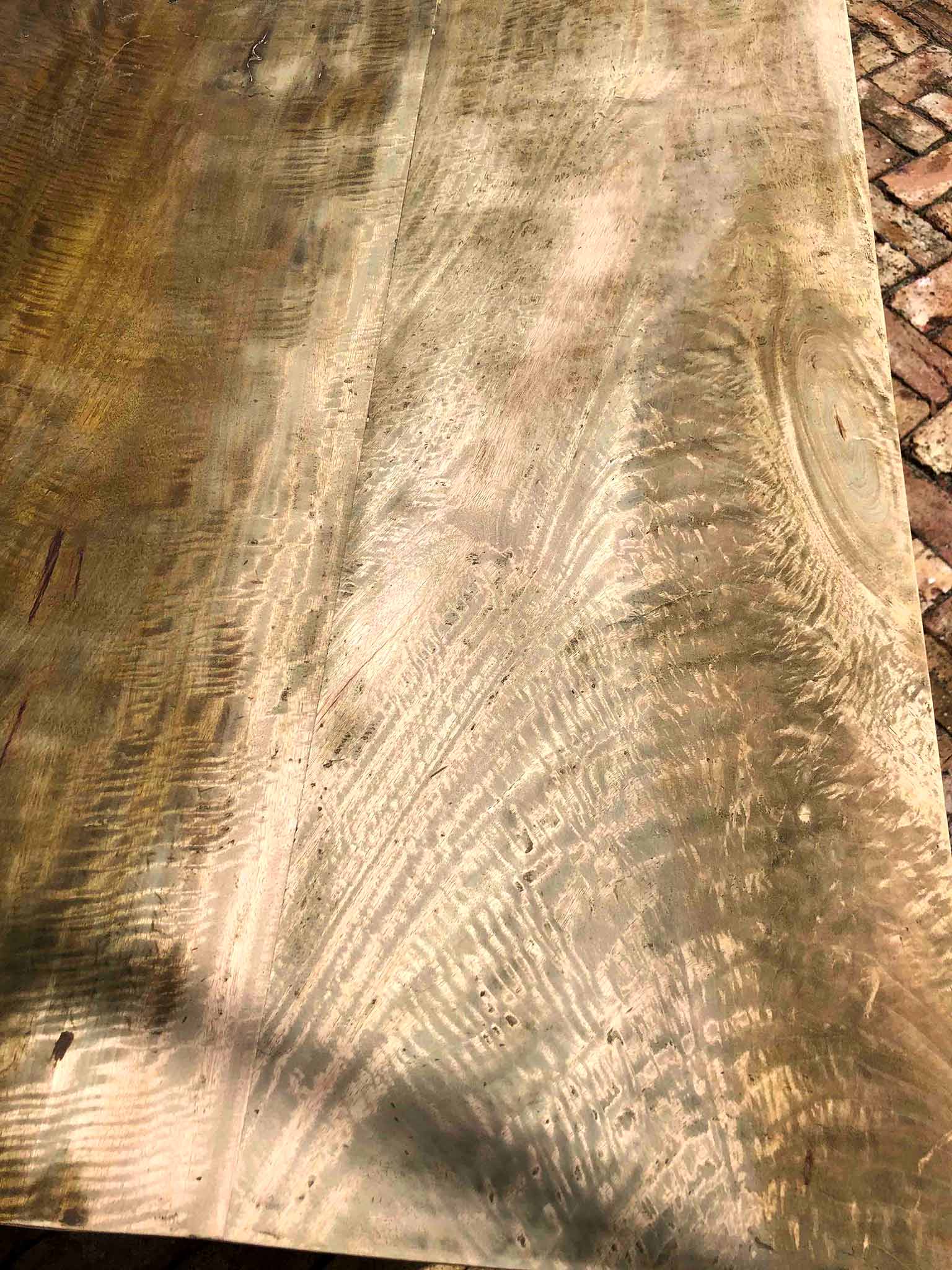 refinishing a dark wood table