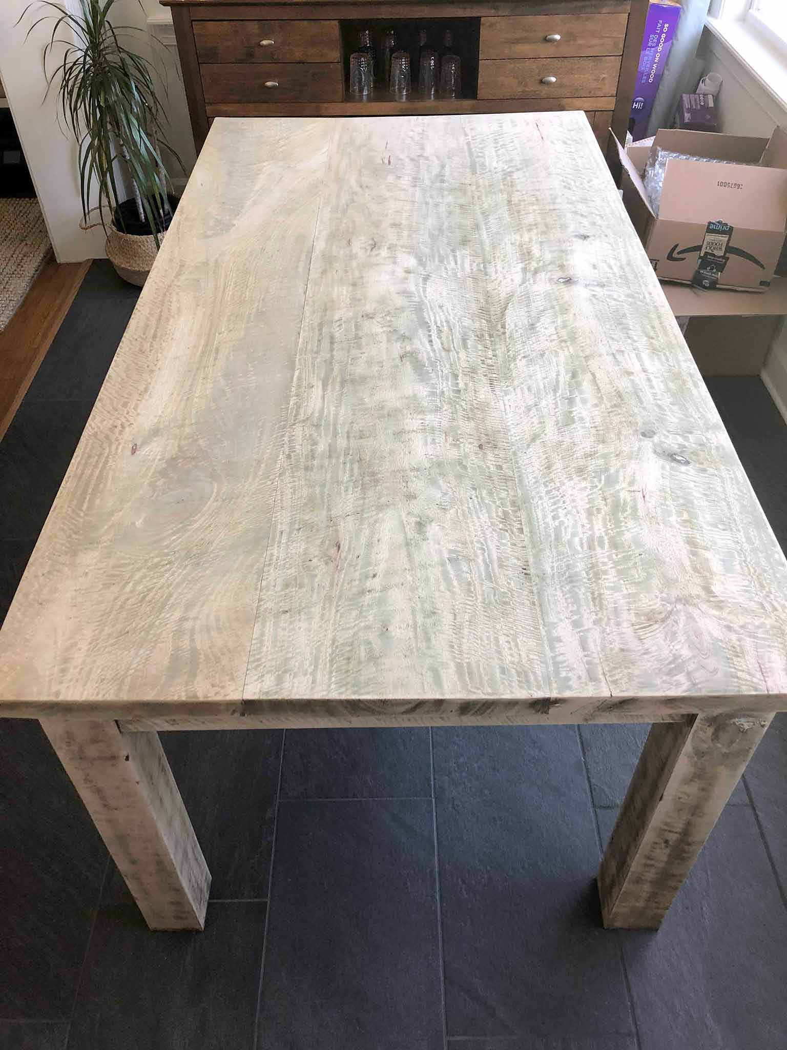 How NOT to Refinish a Dining Room Table: One Room Challenge Week Two