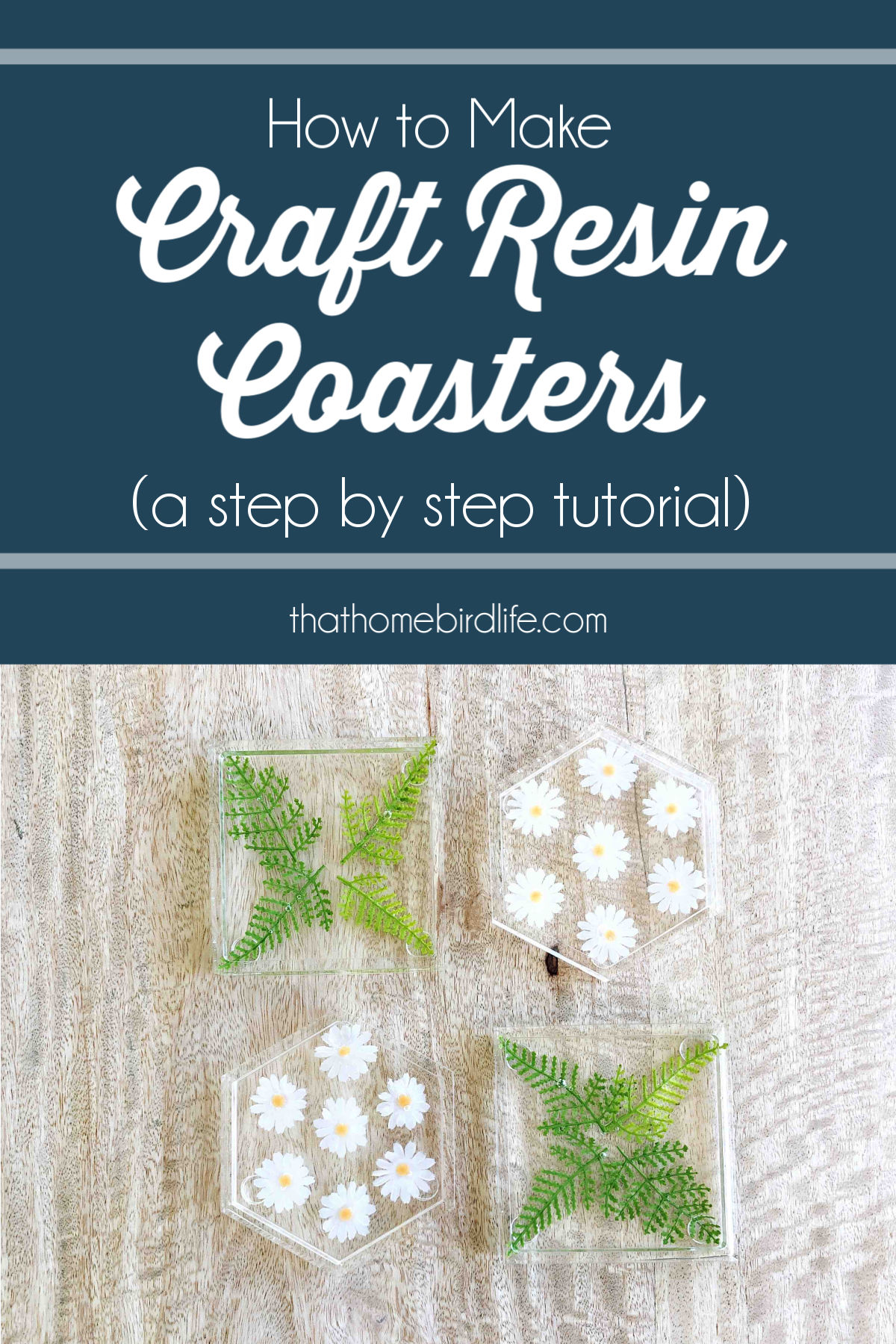 How to make Flower Coasters - Resin Starter Kit Full Tutorial 