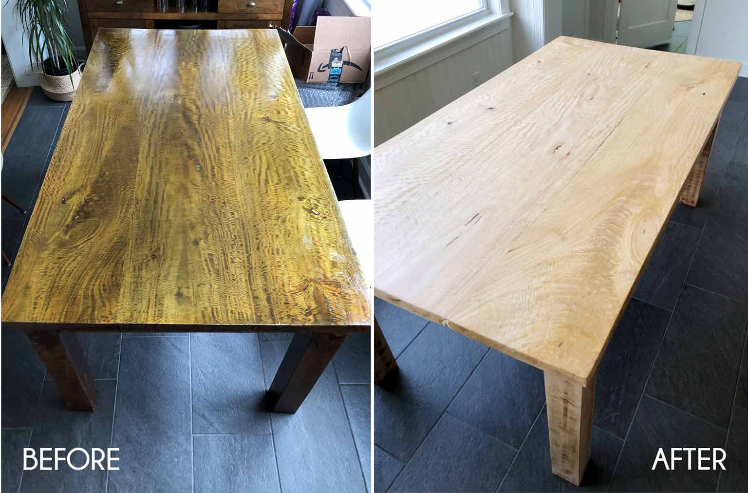 How NOT to Refinish a Dining Room Table: One Room Challenge Week Two