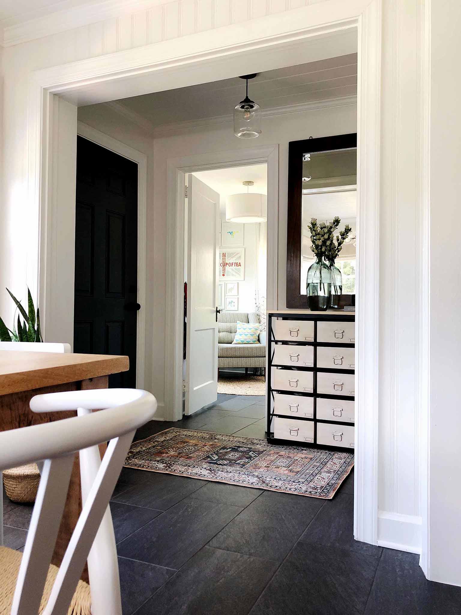 dining room and entryway view