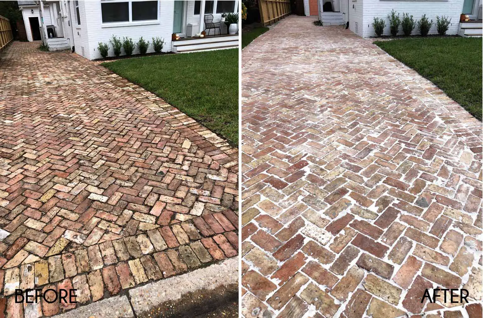 how to clean pressure power wash brick pavers that homebird life blog 3 1