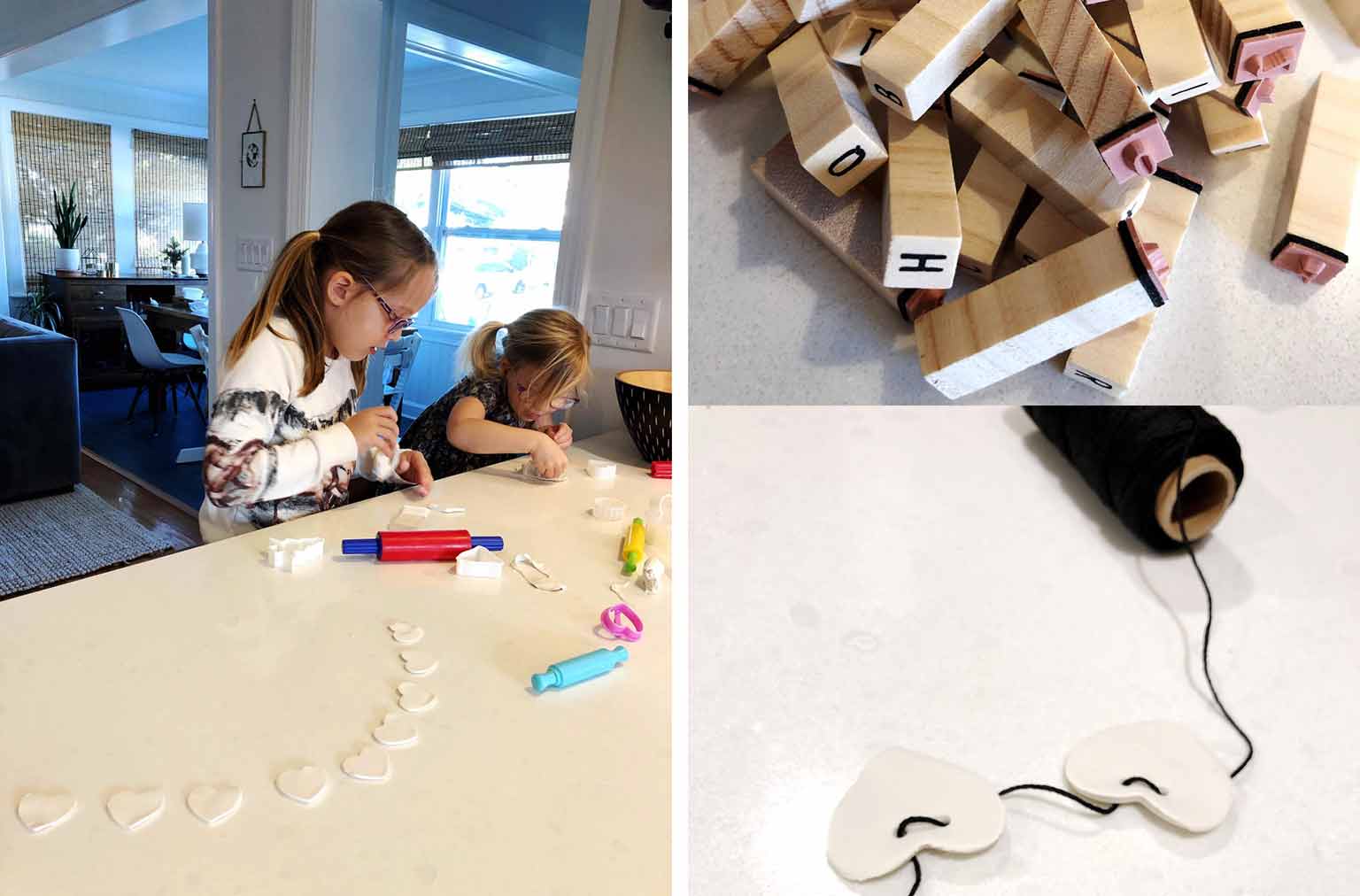 children making sculpey shapes