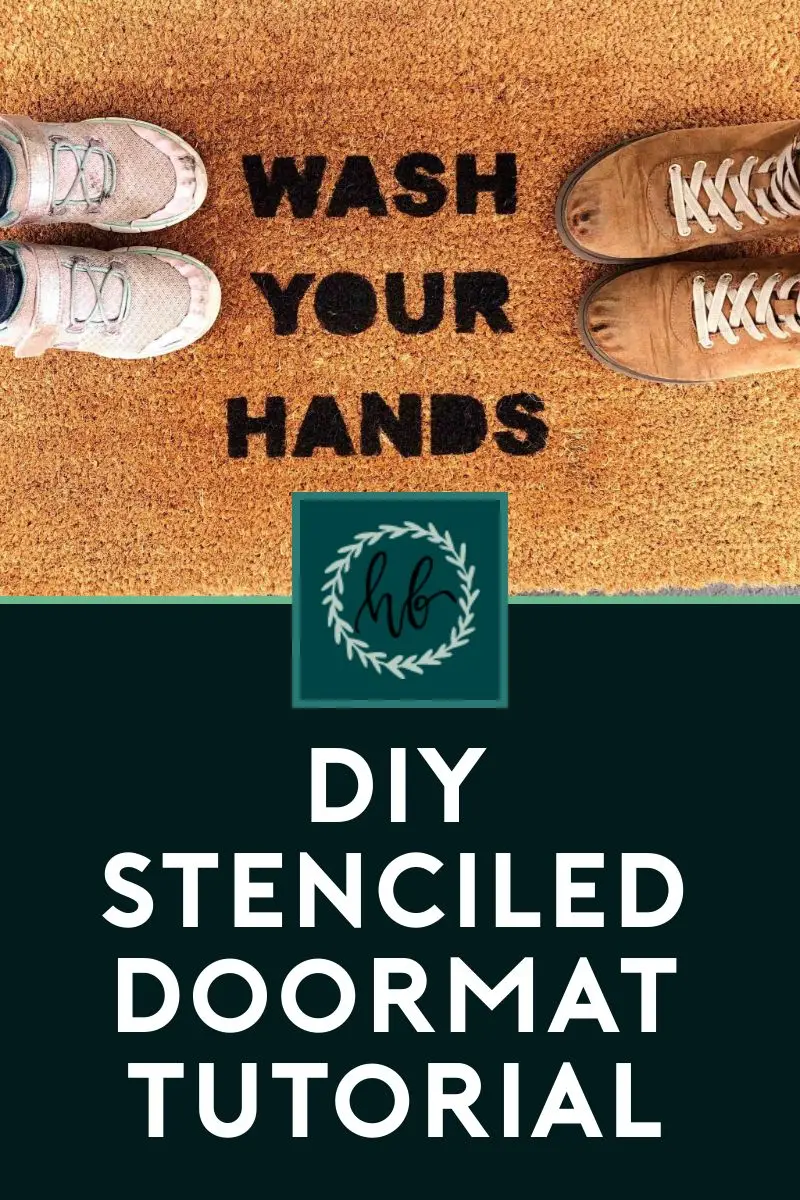 tutorial for stenciled doormat