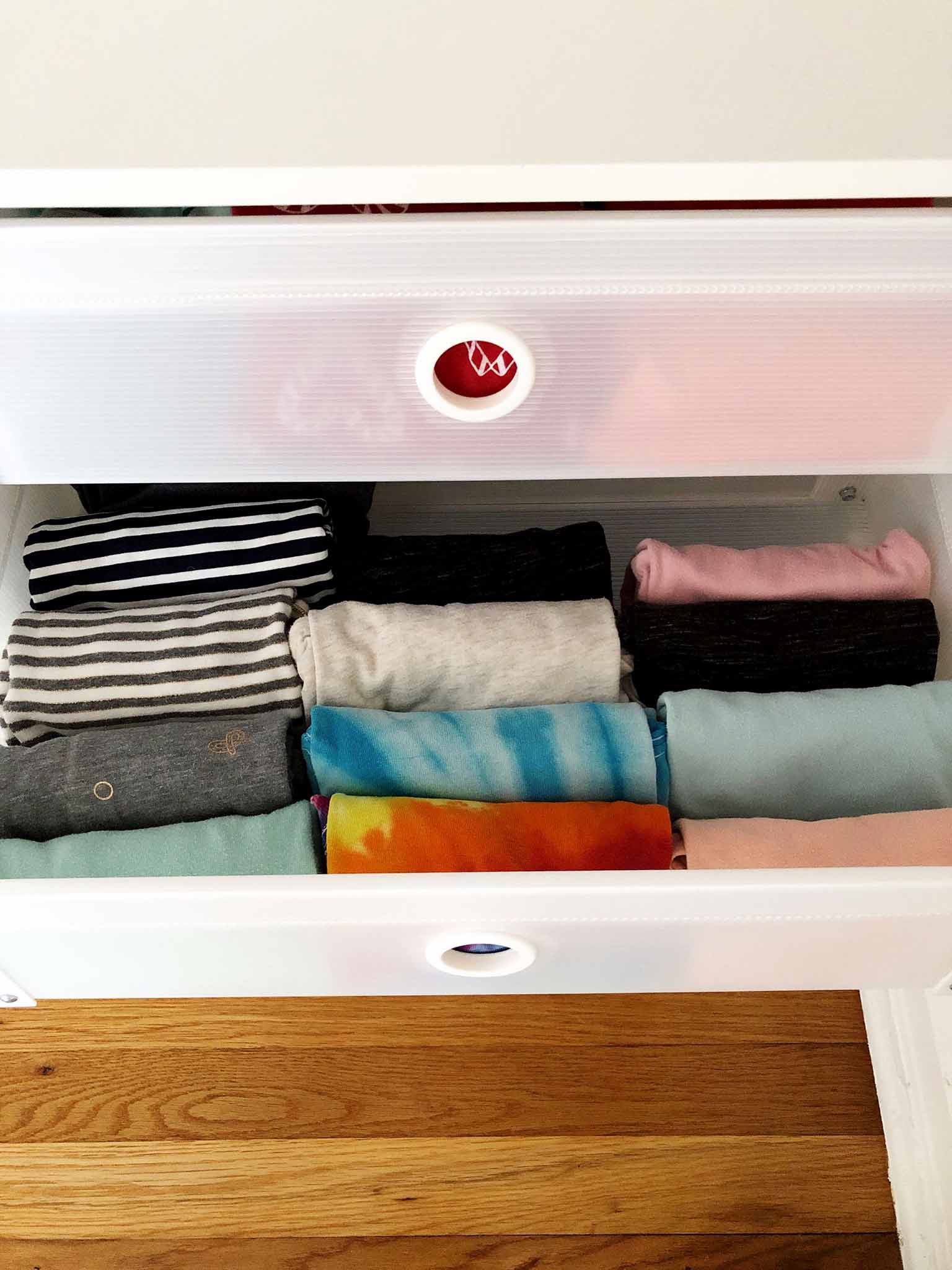 How to Fold Clothes for Organized Dresser Drawers