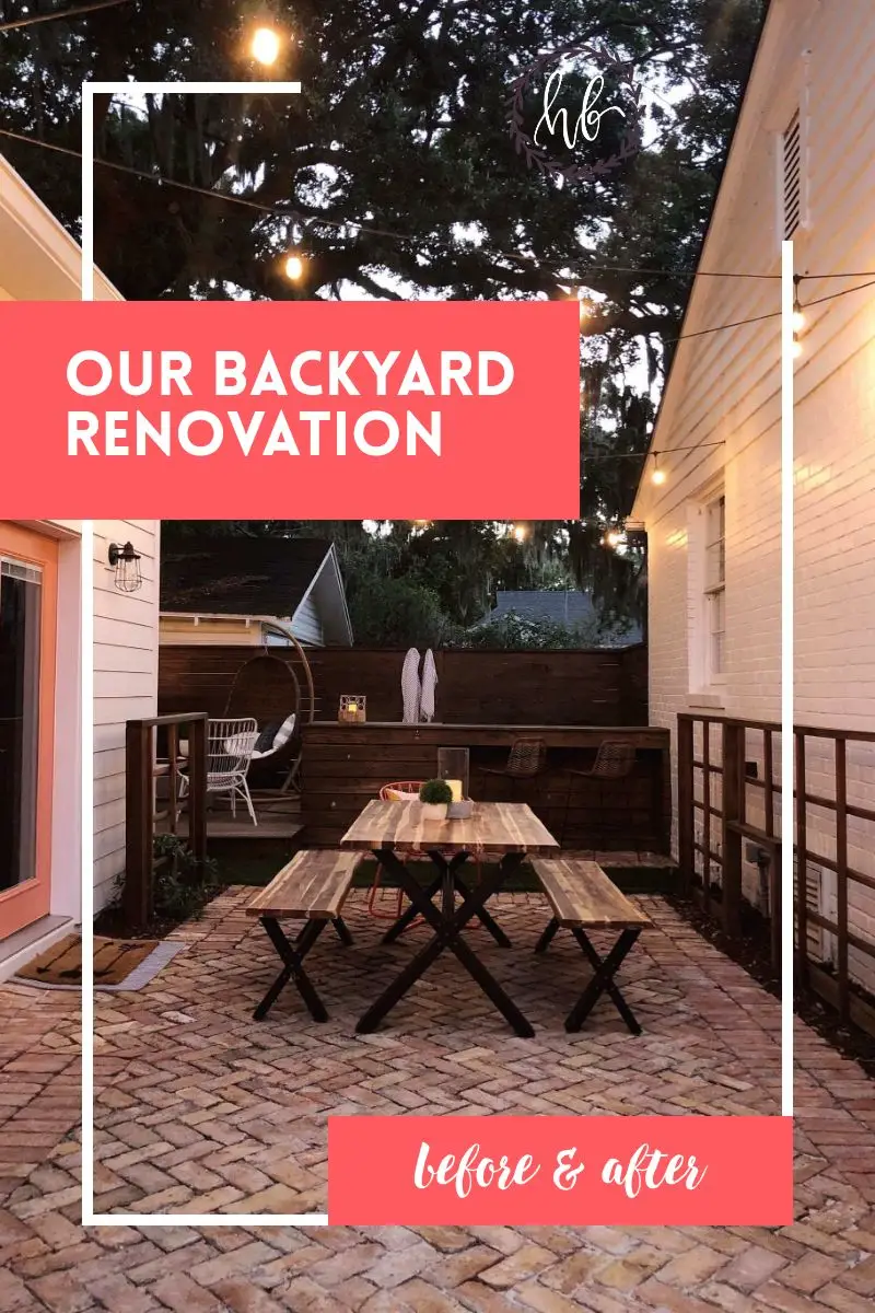 dining patio before and after refresh