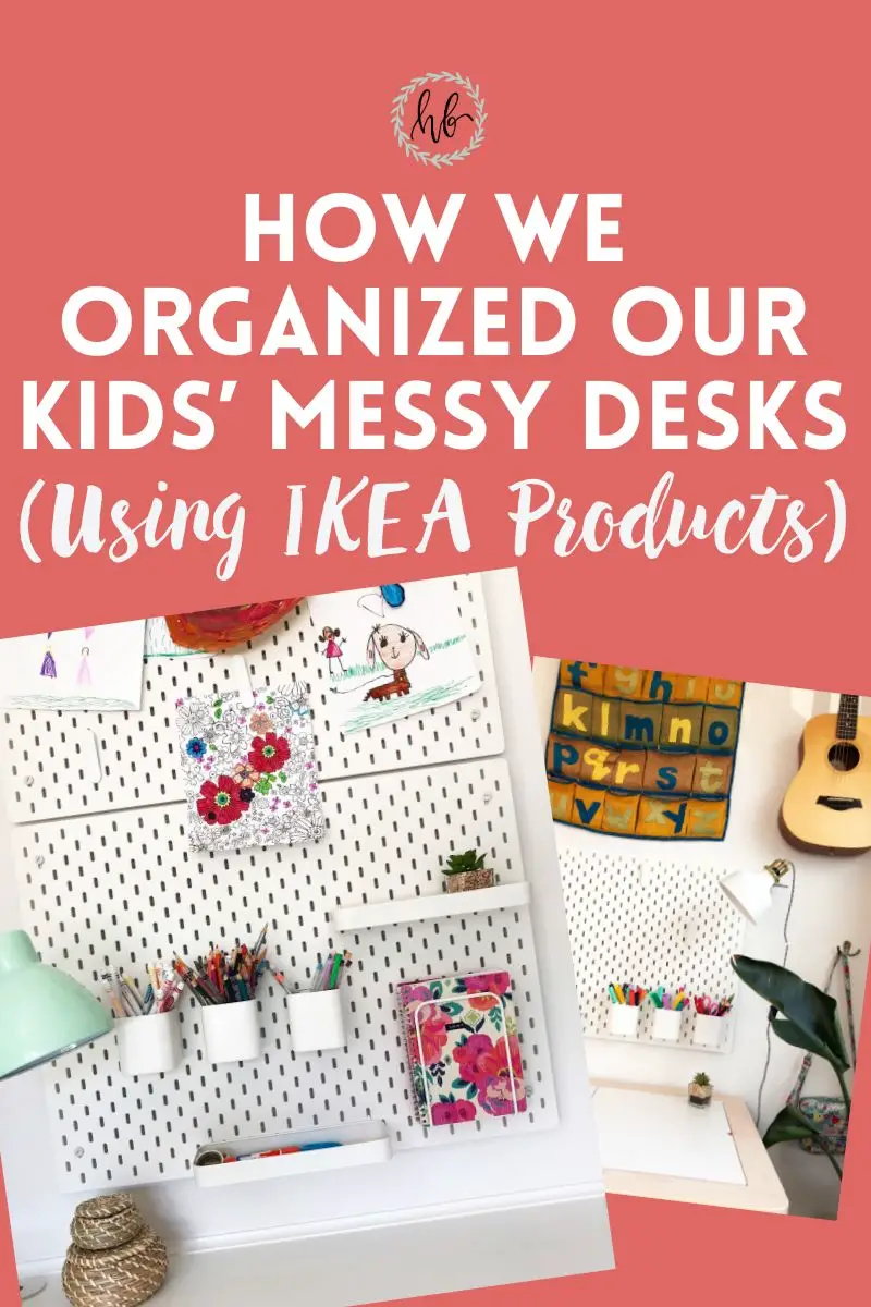 DIY Peg Board Desk Organizer, Love Create Celebrate