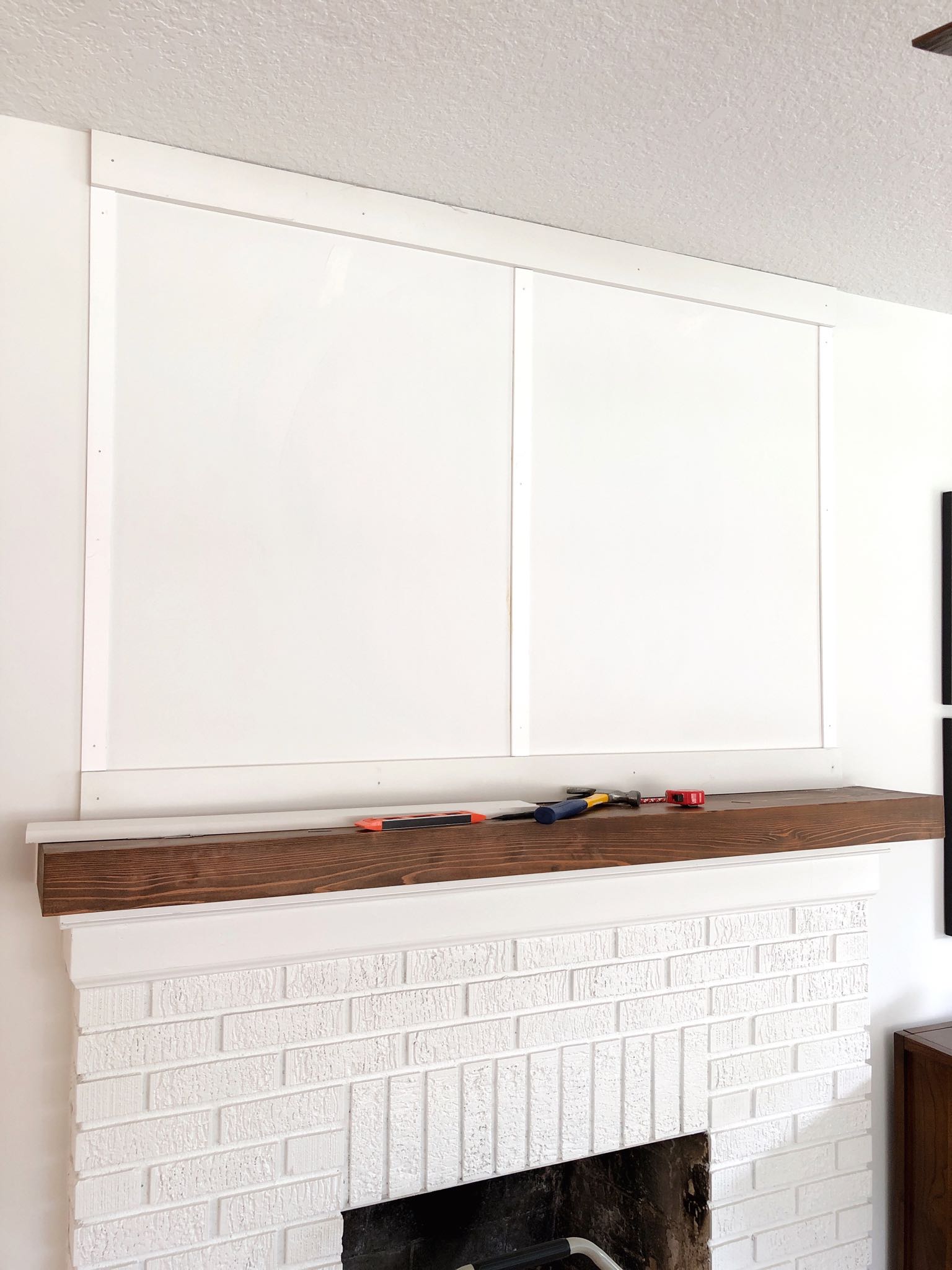 DIY Board and Batten Tutorial: Creating a Focal Point Above the Fireplace