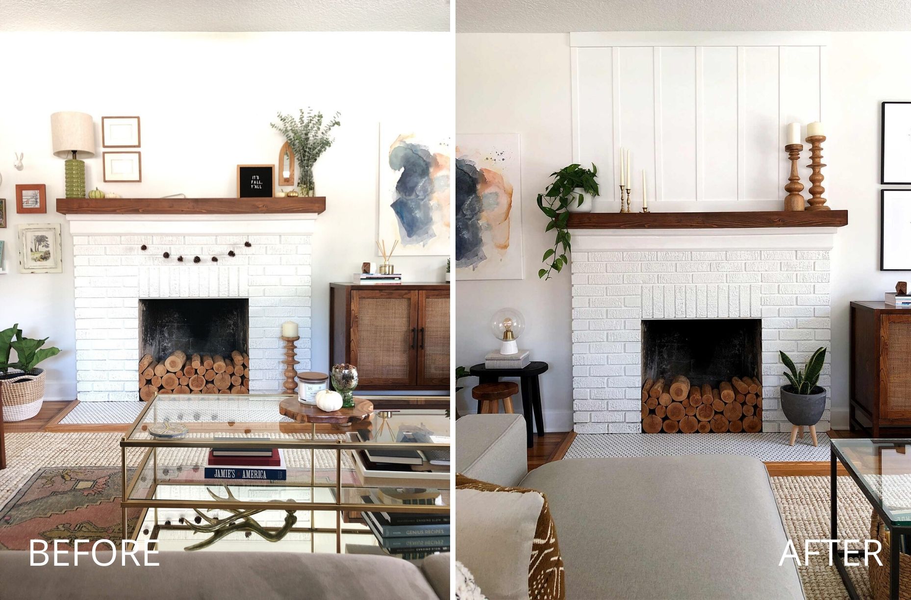 DIY Board and Batten Tutorial: Creating a Focal Point Above the Fireplace