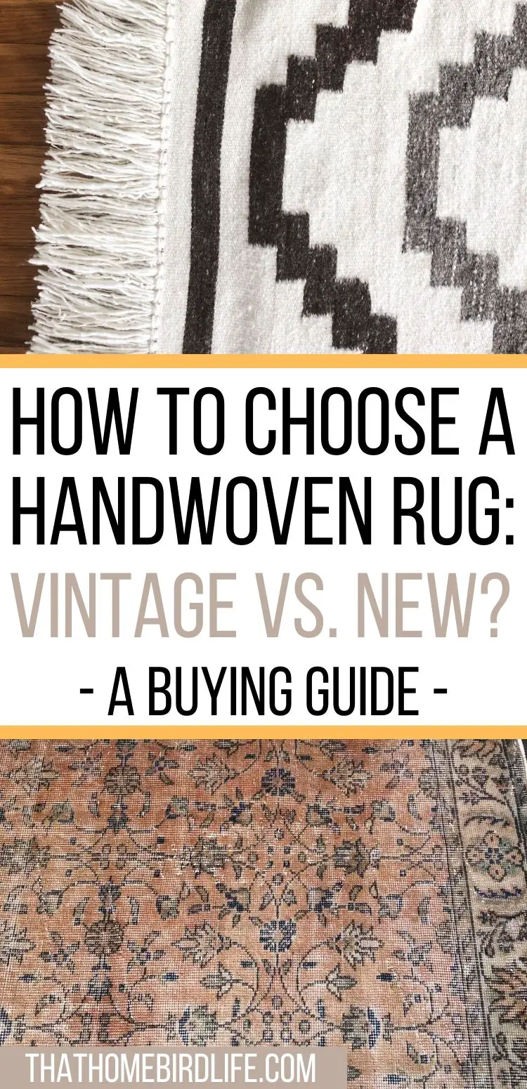 Choosing a Handwoven Rug: Vintage vs New