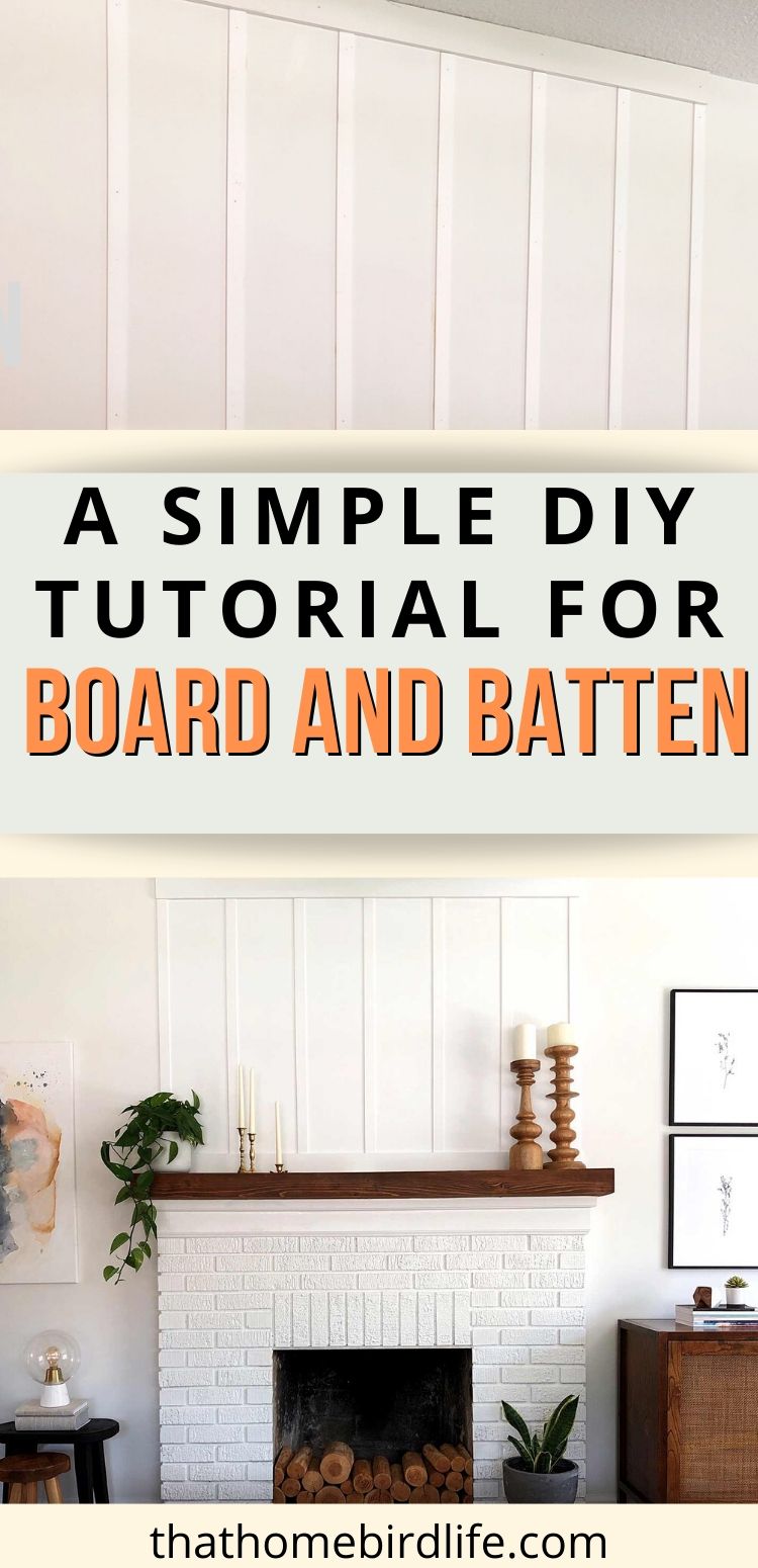 DIY Board and Batten Tutorial: Creating a Focal Point Above the Fireplace