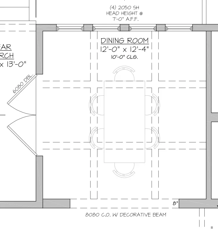 dining room floor plan