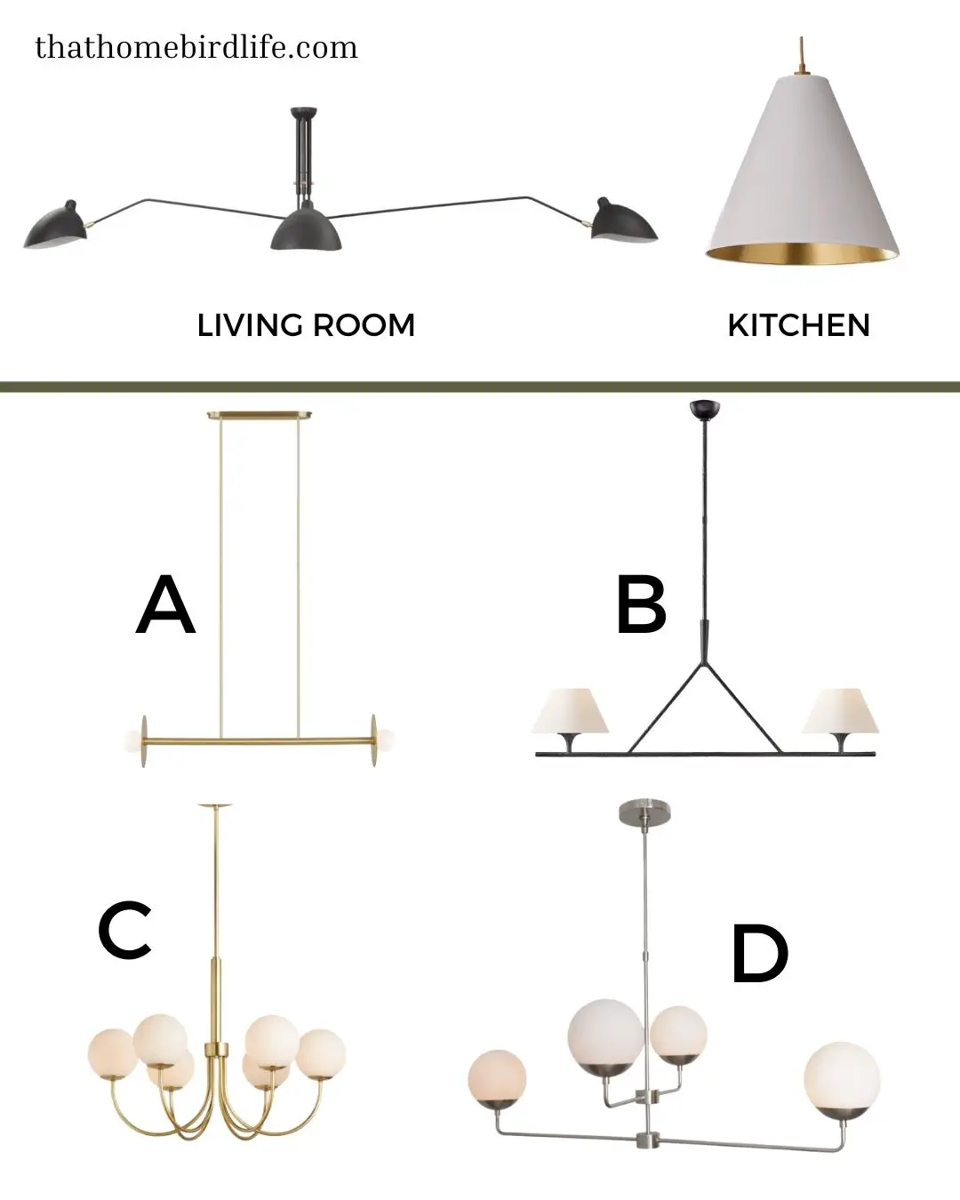dining room lighting options