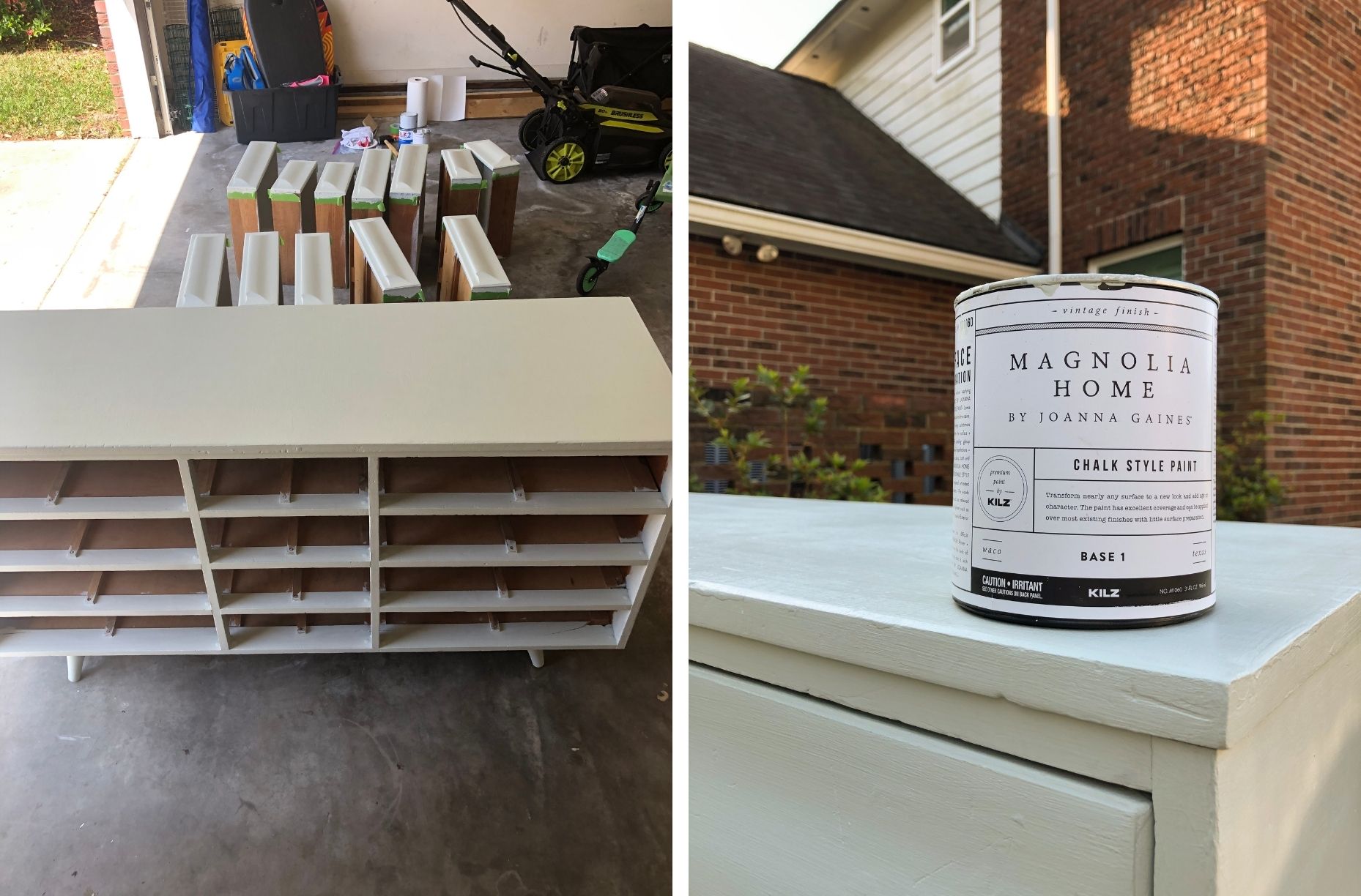 dresser painted with chalk paint