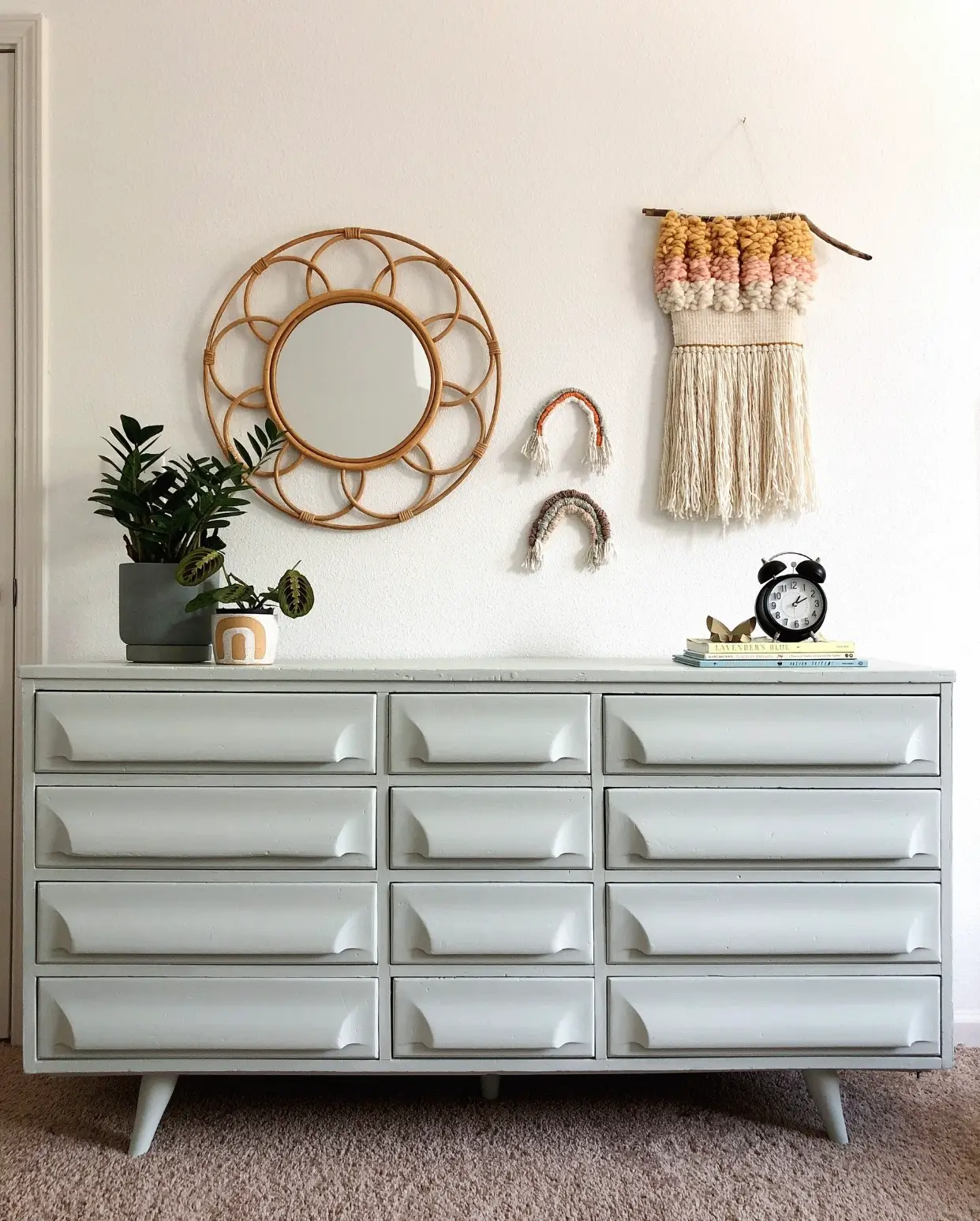 dresser painted with chalk paint