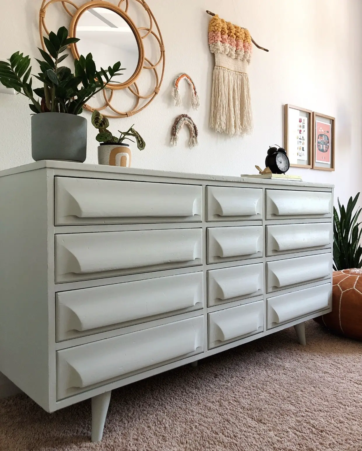 dresser painted with chalk paint