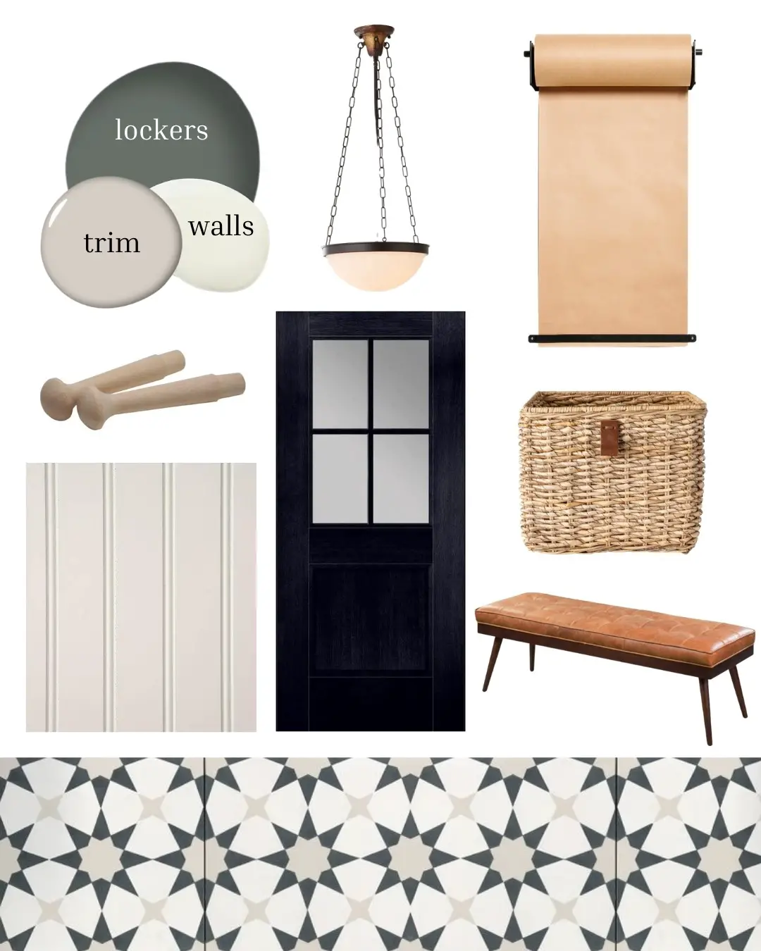 Our Mudroom Mood Board, Plus Three Tips for Designing High-Traffic Areas