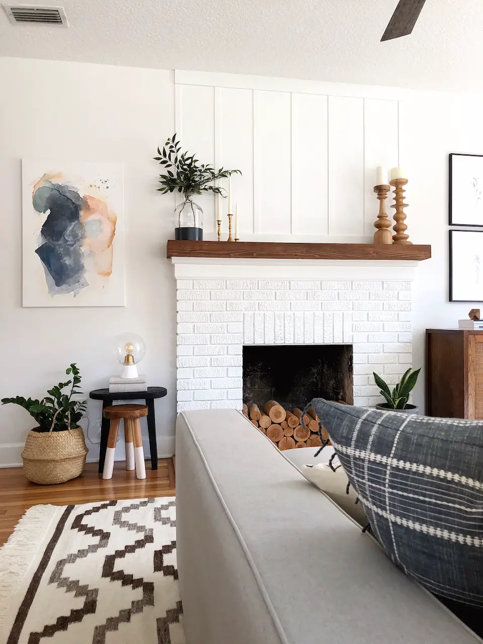 fireplace - living room