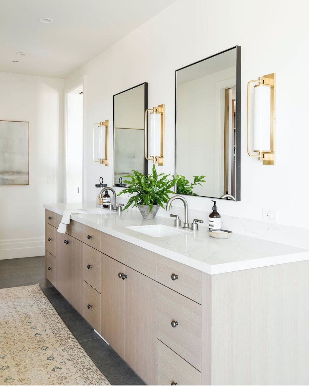 Vanity Mirror Round-Up, and Some Thoughts on Mixing Metals - Mixing Metal Finishes Bathroom